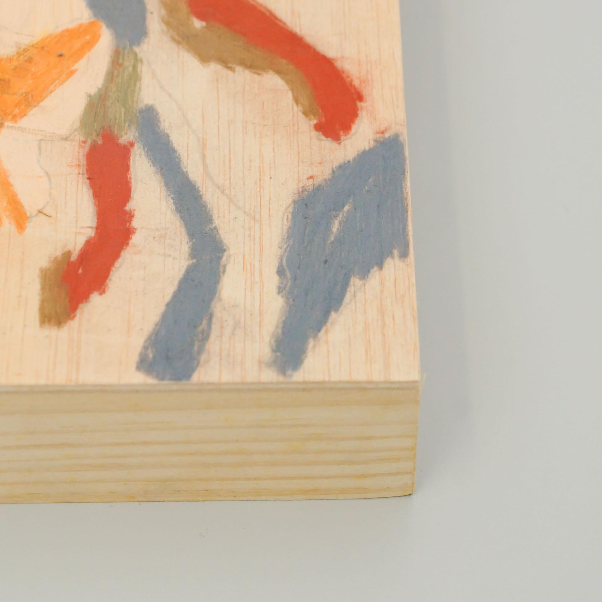 XXI secolo e contemporaneo Adrian Pittura astratta contemporanea su Wood, 2020 in vendita