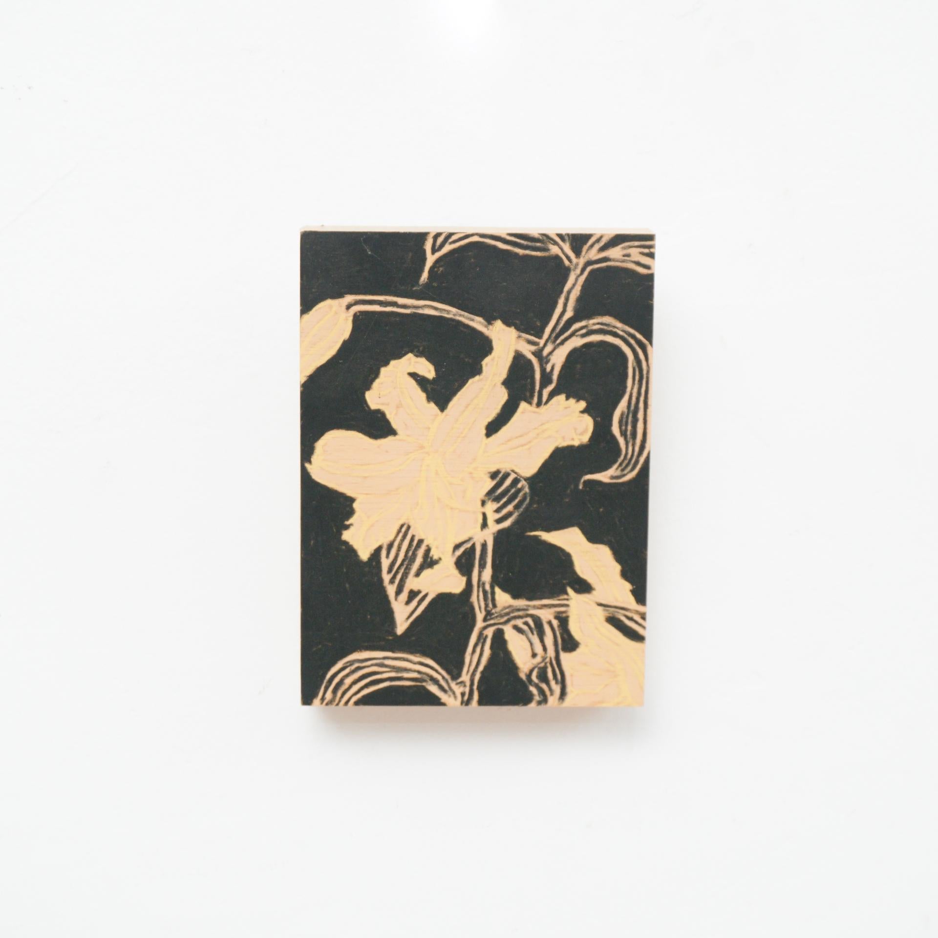 Bois Peinture abstraite contemporaine sur bois, Adrian, 2020 en vente