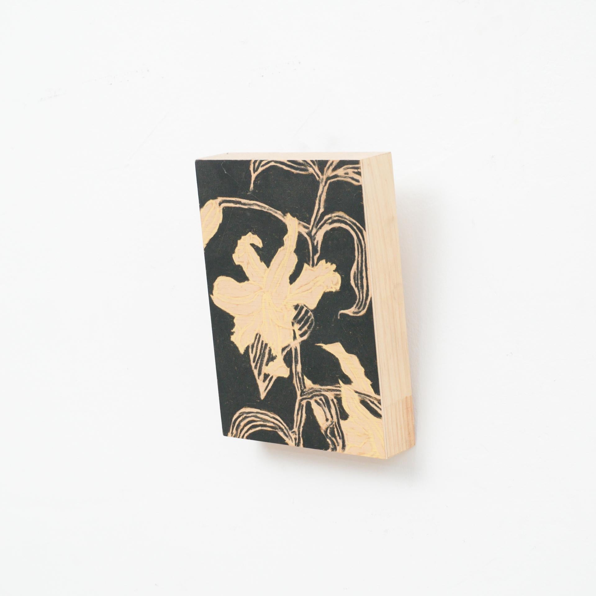 Peinture abstraite contemporaine sur bois, Adrian, 2020 en vente 1