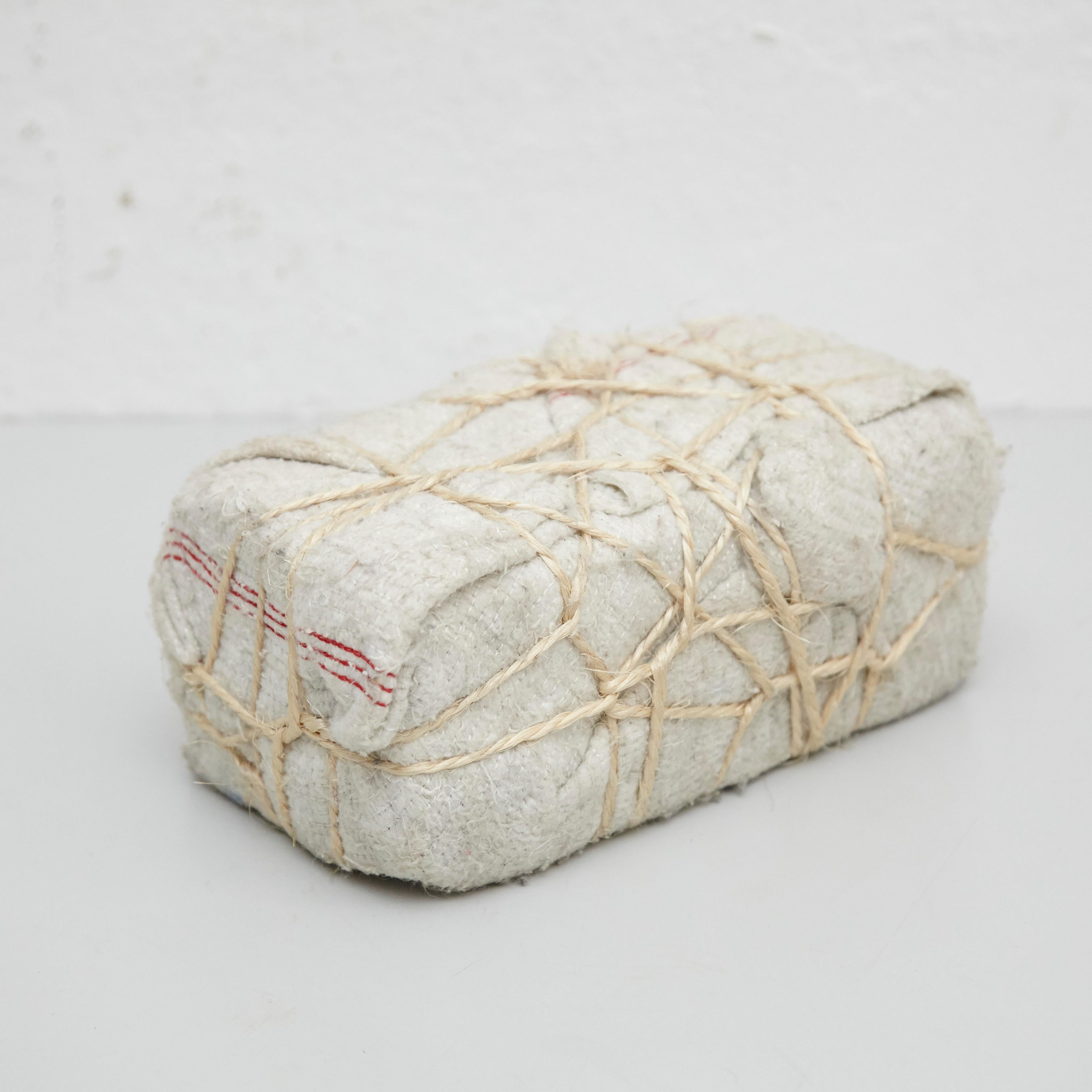Adrian Contemporary Abstract Sculpture Wrapped Stone, 2017 In Good Condition In Barcelona, Barcelona