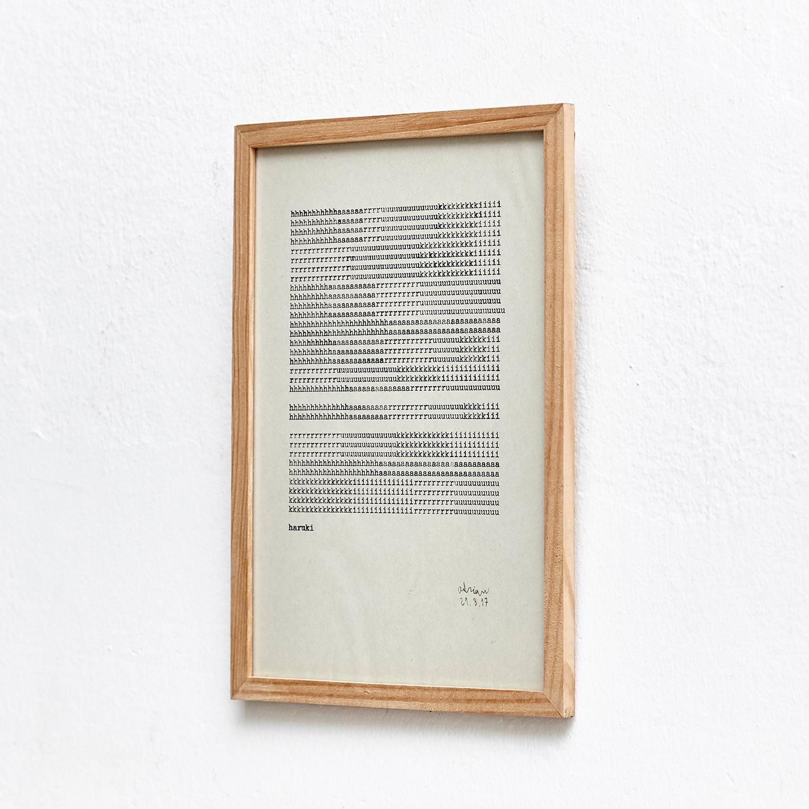 Mid-Century moderno Adrian Poesia Contemporanea, Haruky in vendita