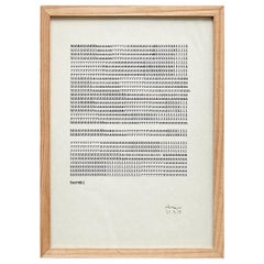 Haruky Contemporary Poetry Print, Mid-Century Modern, Paper, 2017