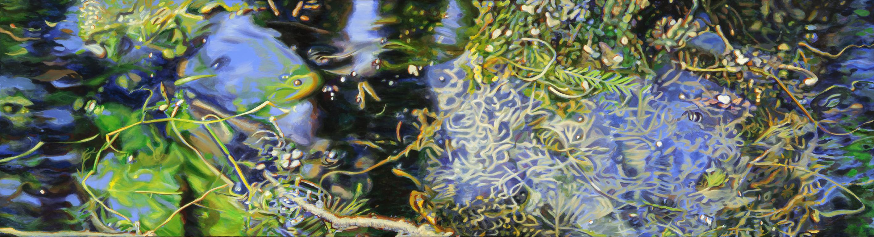 Adrian Deckbar Landscape Painting - Floating