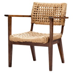 Adrian & Frida Minet for Vibo Armchair in Wicker Straw