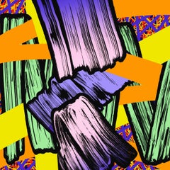 Commission Scroll, Contemporary Art, Abstract Painting, 21st Century