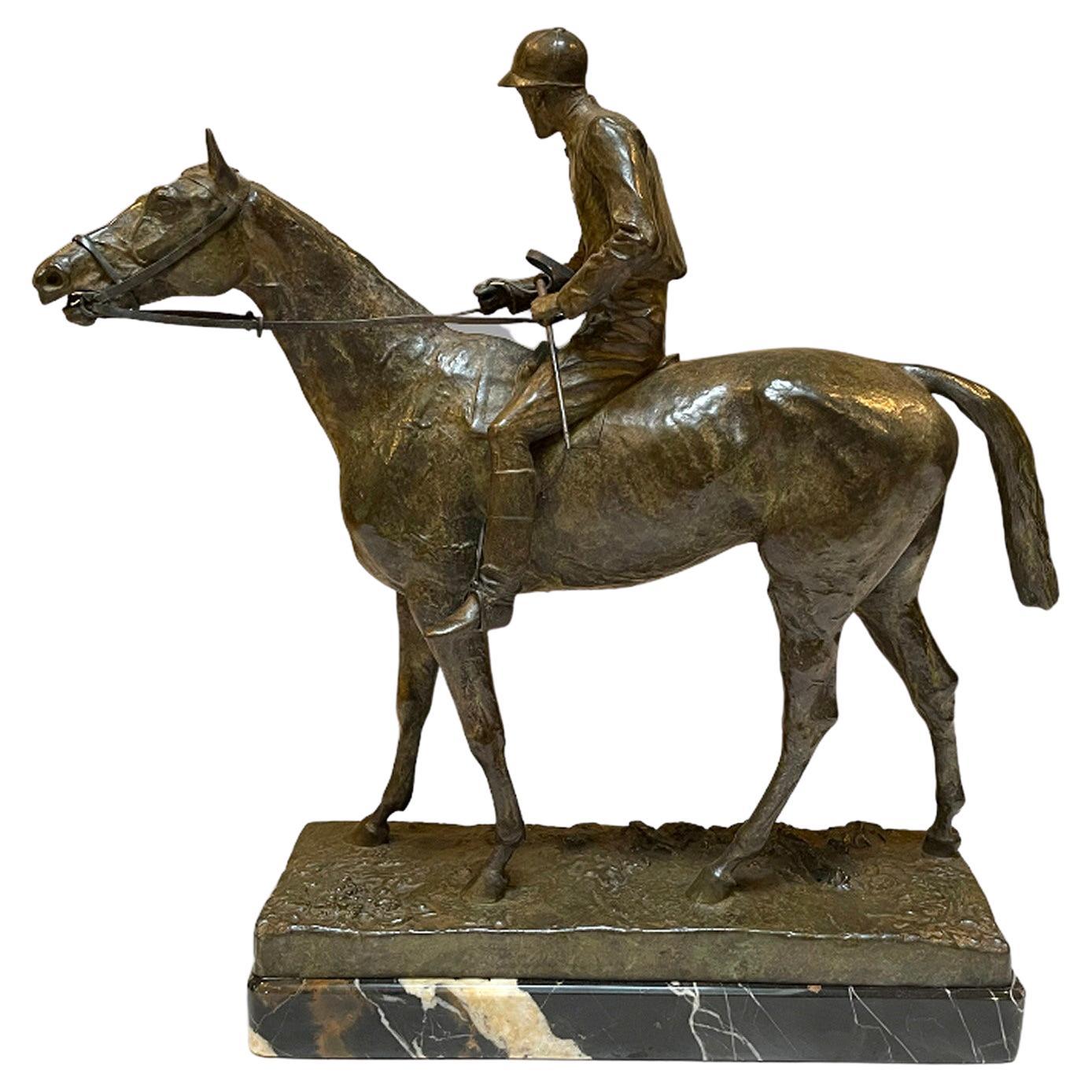 Adrian Jones, A Patinated Bronze Figure of Fred Archer on Ormonde
