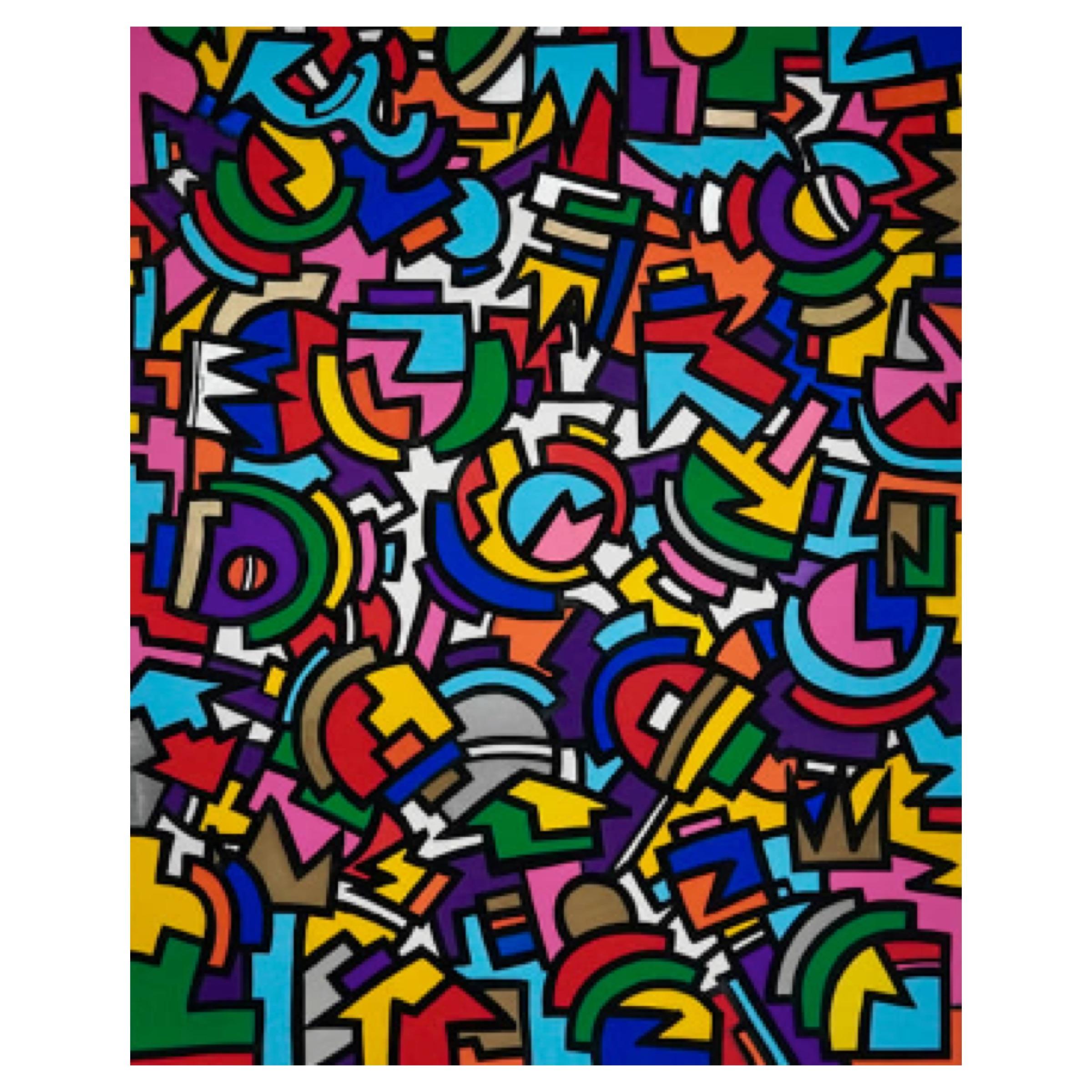 Adrian Lorenzo Abstract Painting – Ich wünschte, du wärst hier