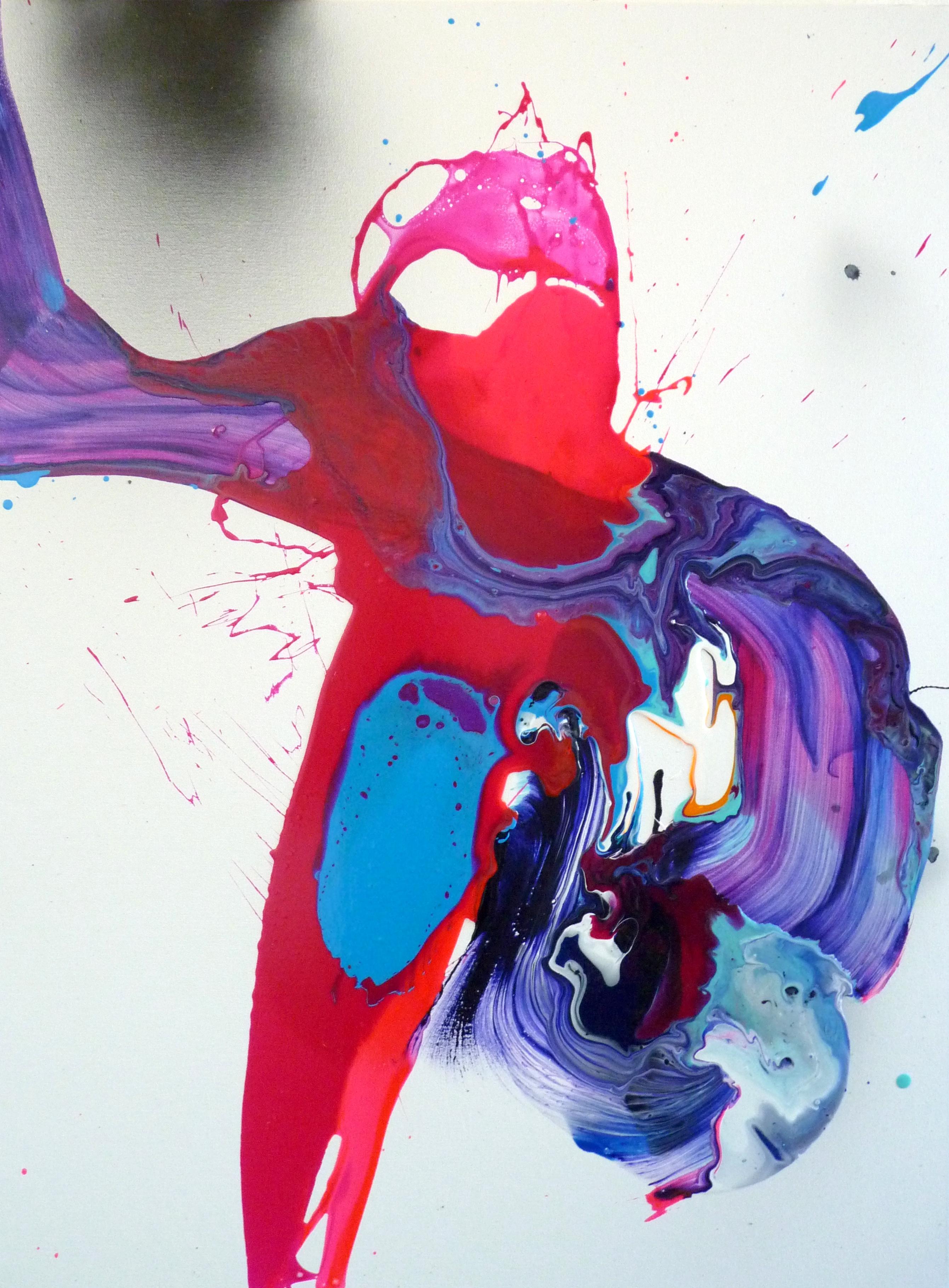 Abstract Painting di Adrian Negenborn - MP642039 (Pittura astratta fluorescente colorata)