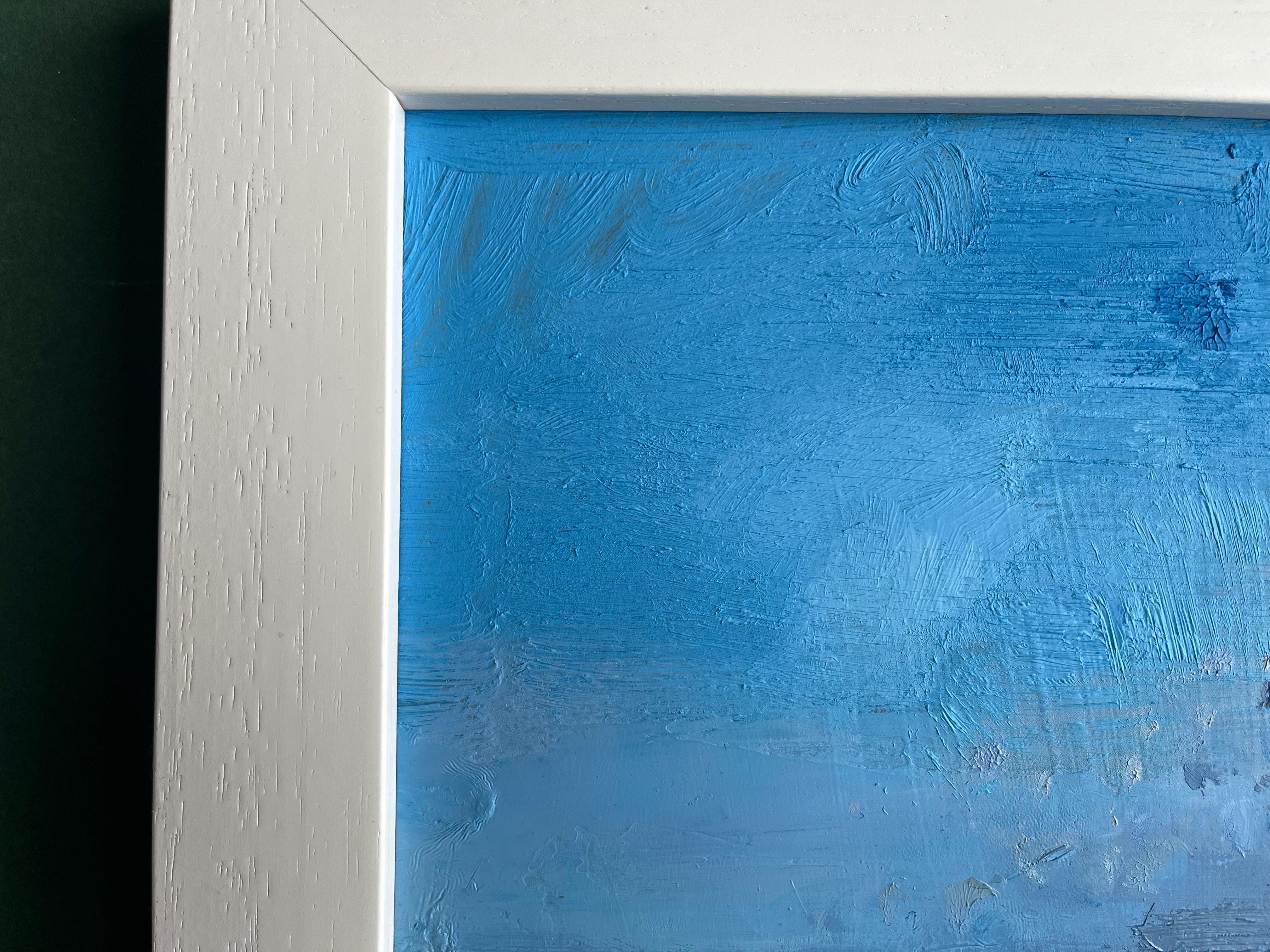 Adrian Parnell, Modern British Artist, Blue sky Seascape For Sale 3