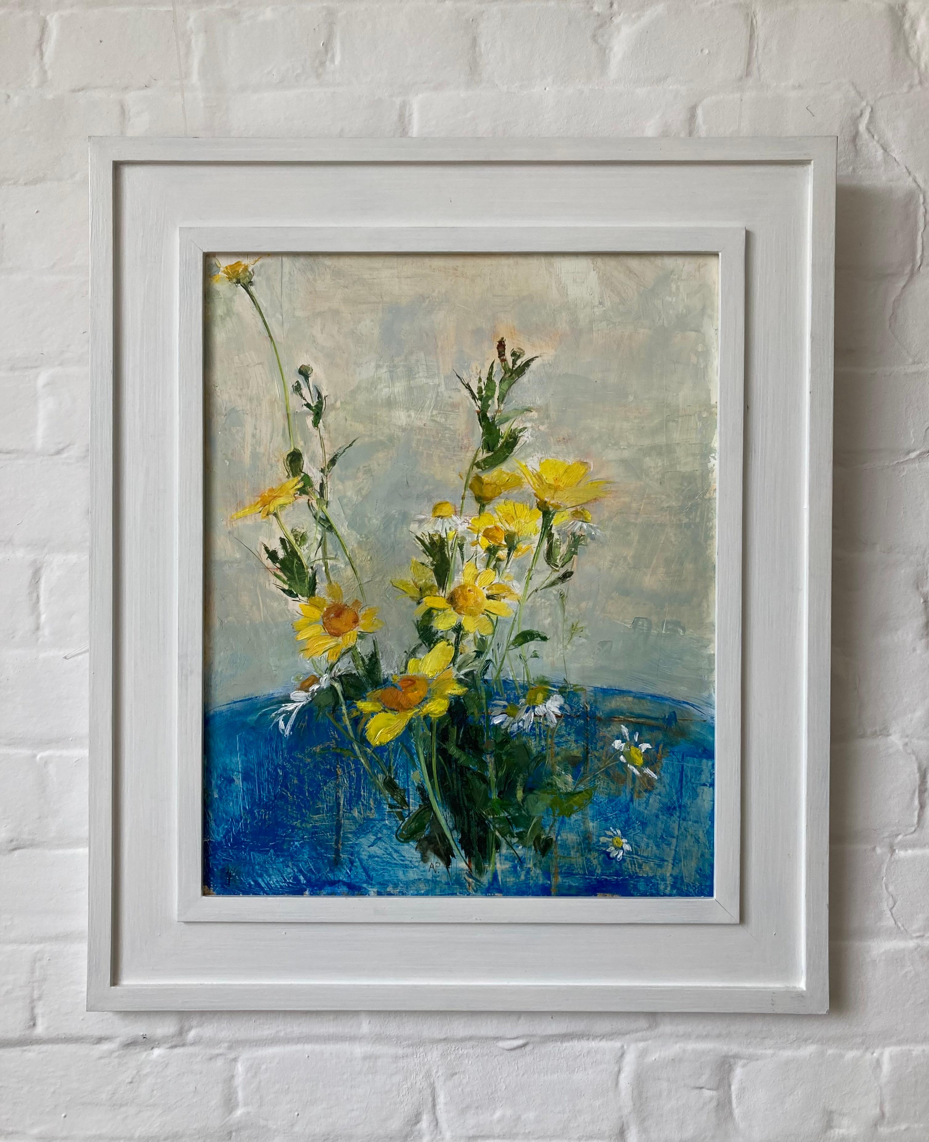 Adrian Parnell, artiste britannique moderne, nature morte de fleurs en vente 3