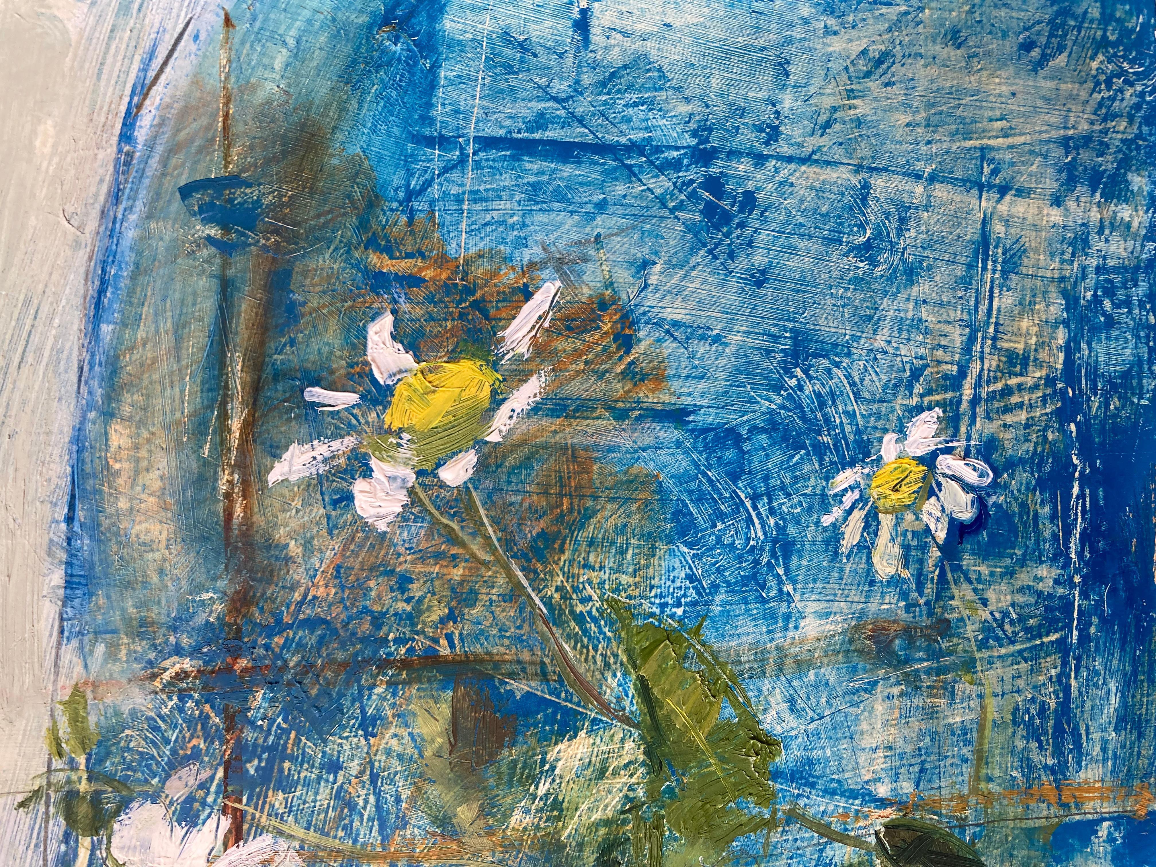 Adrian Parnell, Modern British Artist, Still life of flowers For Sale 3