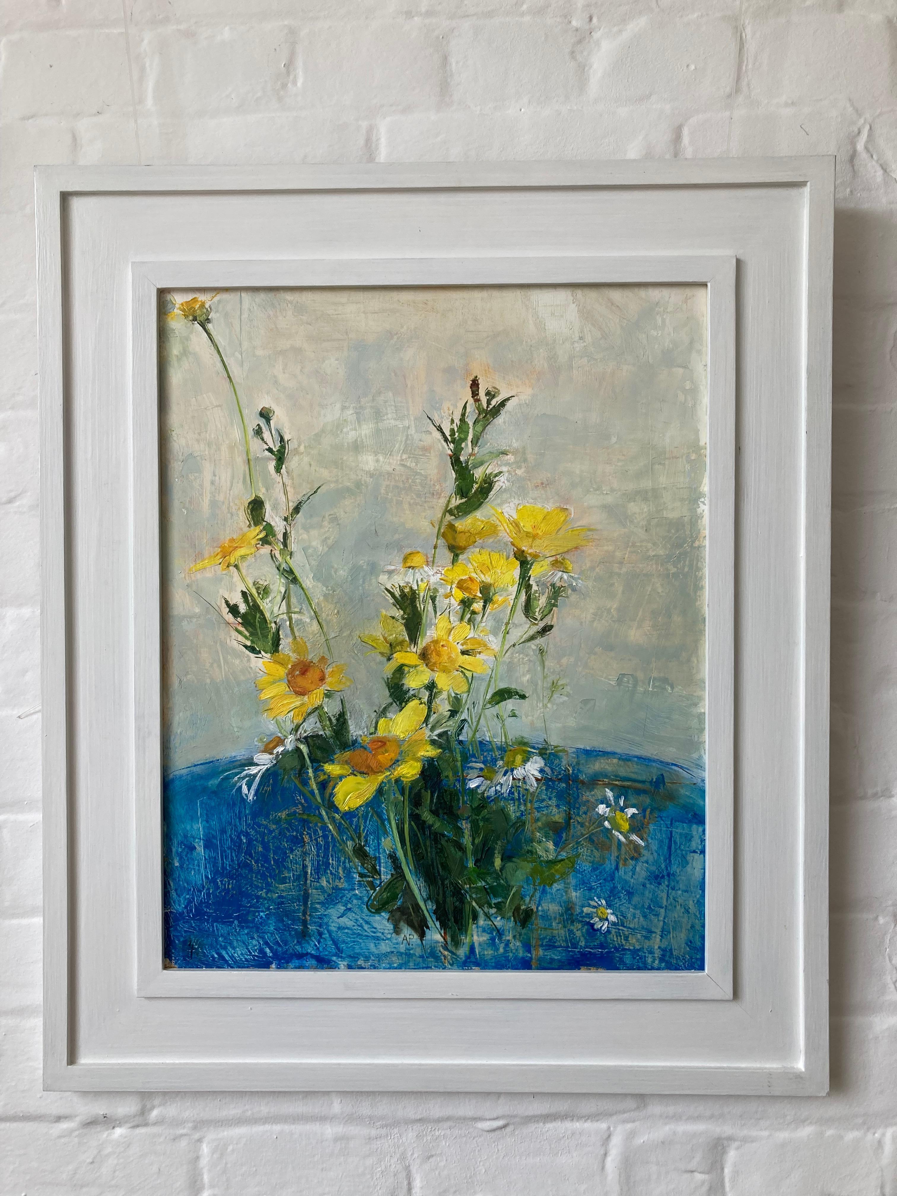 Adrian Parnell, Modern British Artist, Still life of flowers For Sale 5