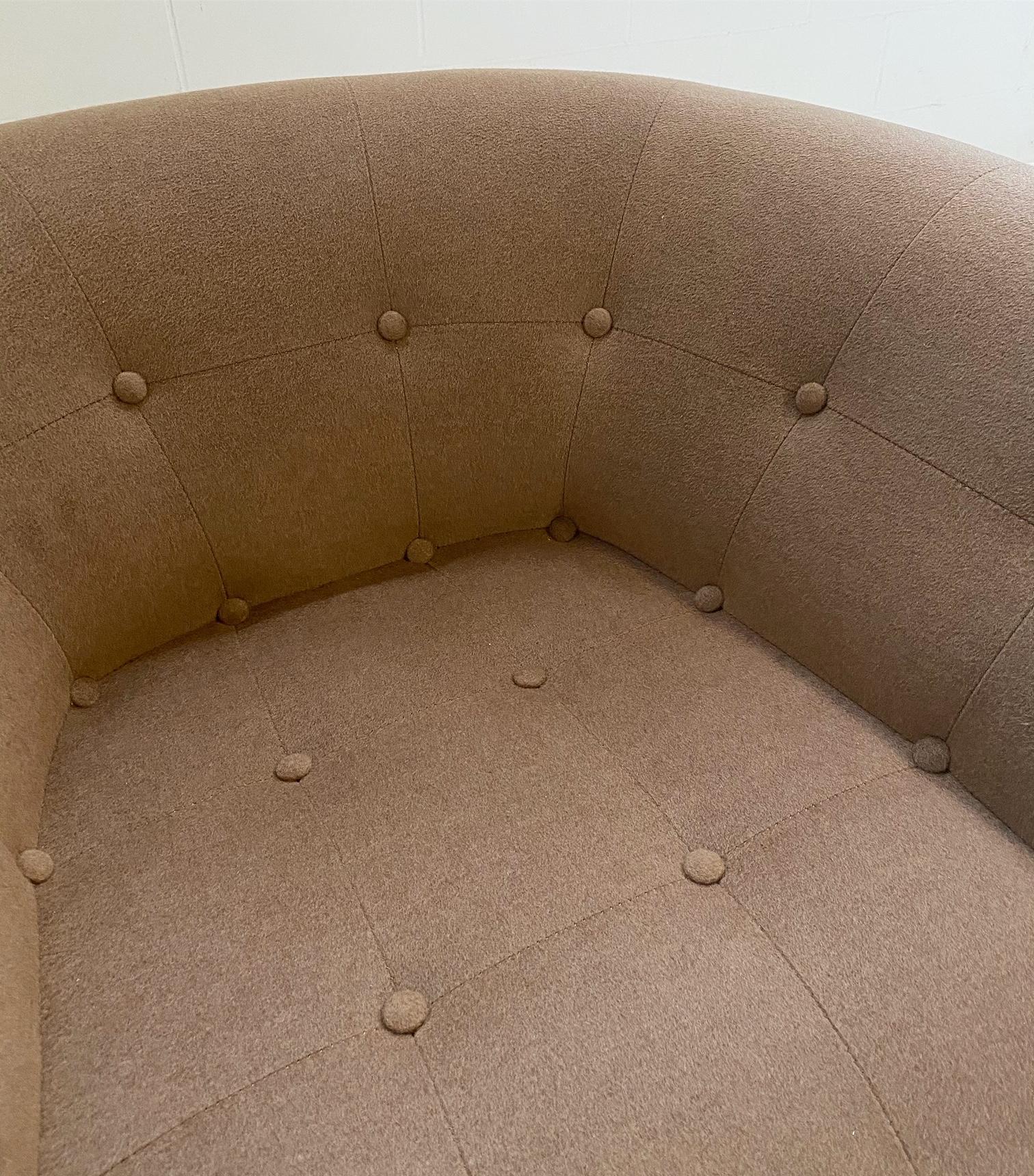 Adrian Pearsall 360° Swivel Chairs in Loro Piana Cashmere, pair 8