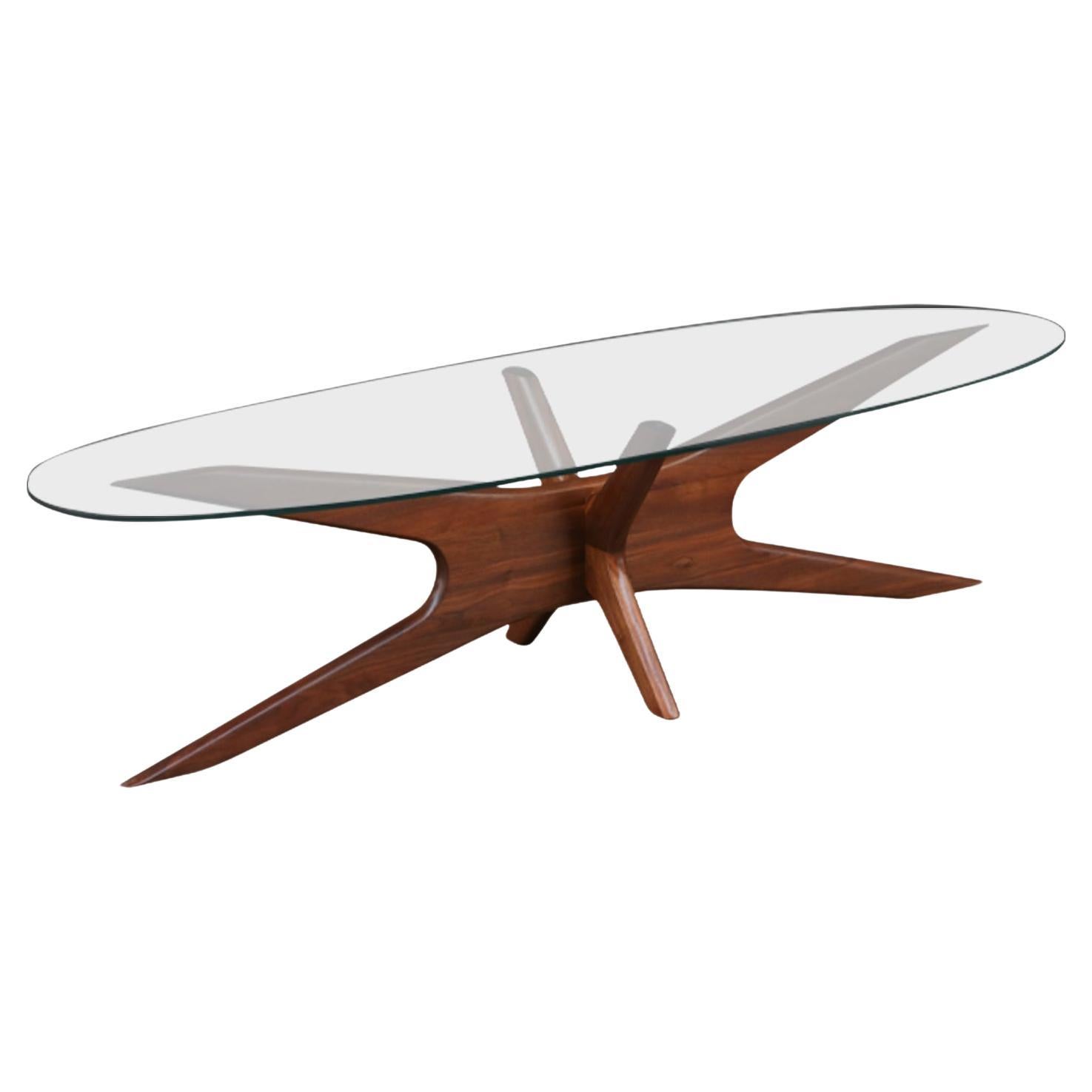 Adrian Pearsall 893-TGO Sculptural Coffee Table For Sale