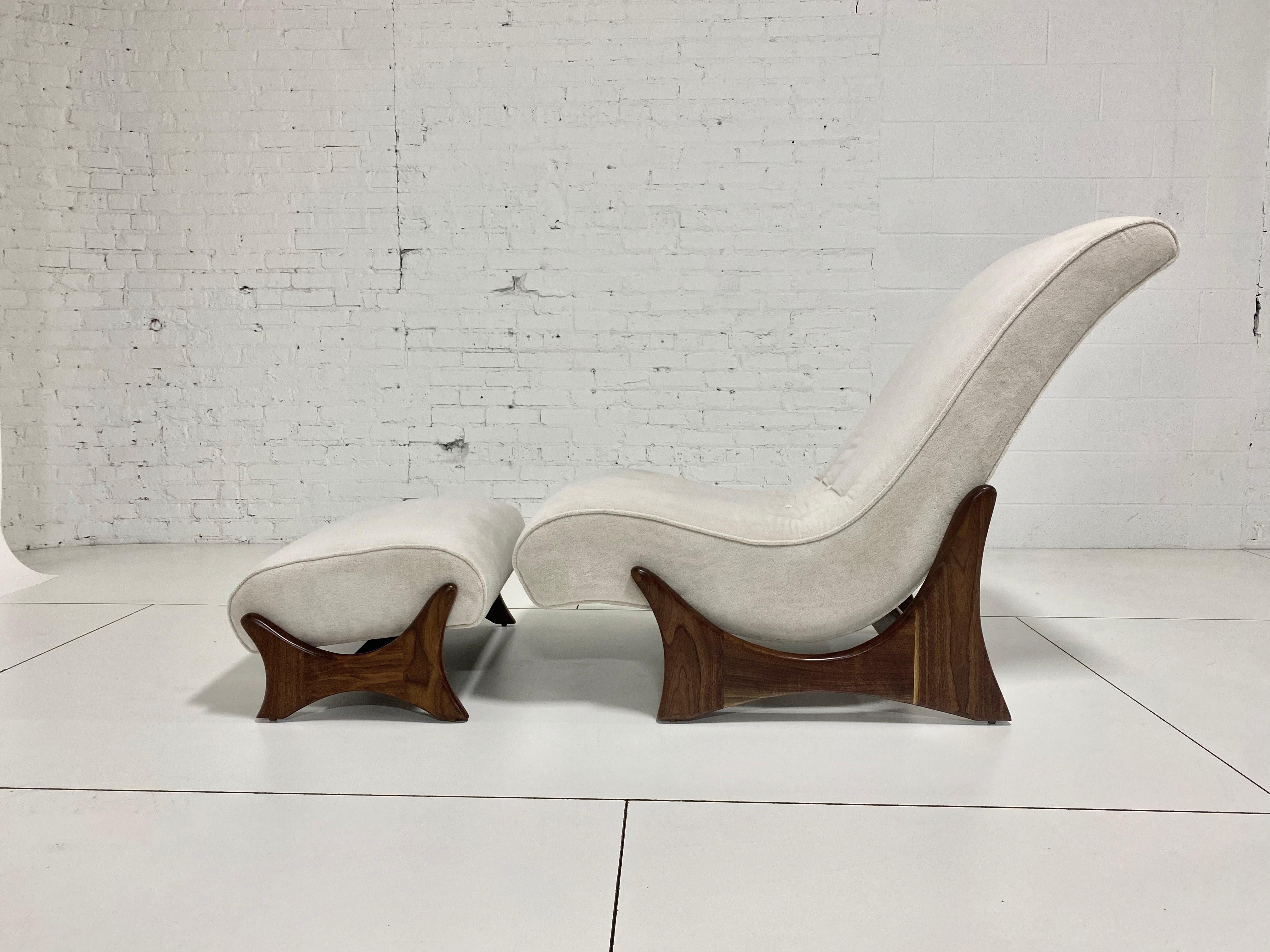 Adrian Pearsall Adjustable Lounge Chair with Ottoman 3