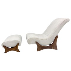Adrian Pearsall Adjustable Lounge Chair with Ottoman