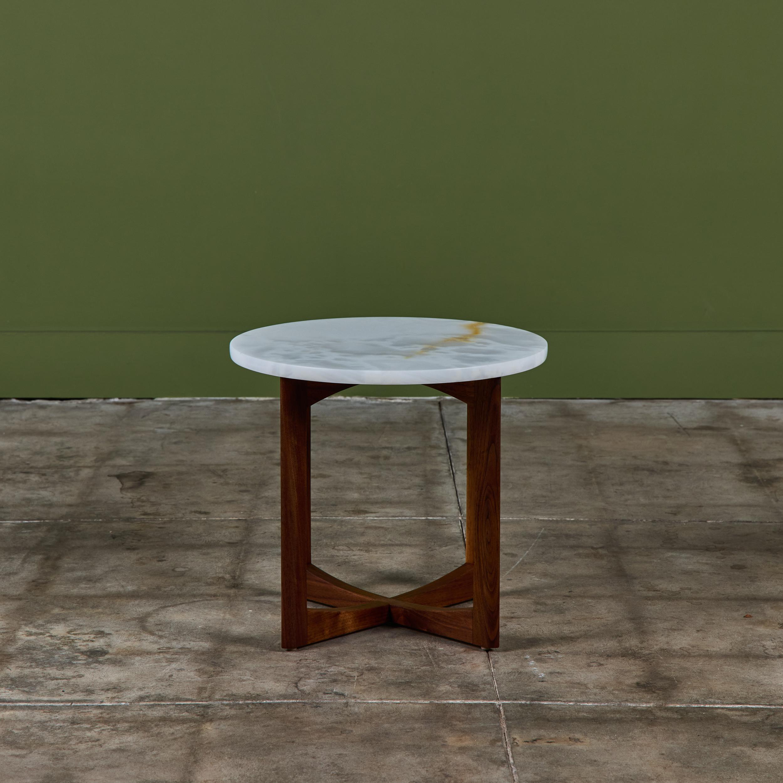 American Adrian Pearsall Alabaster Side Table For Sale