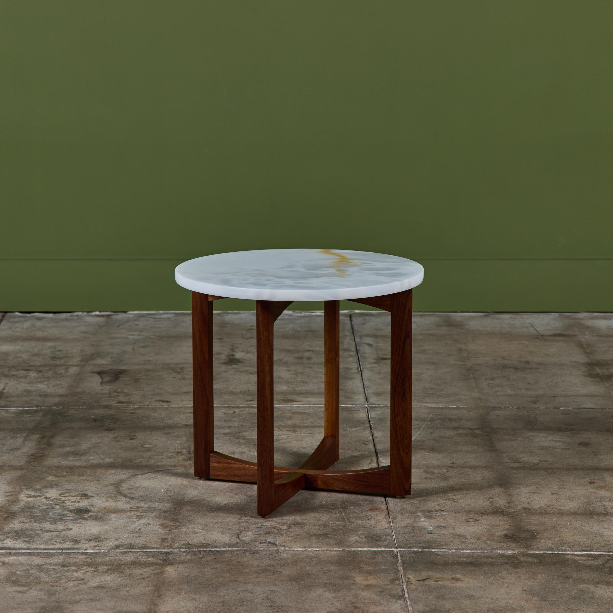 Adrian Pearsall Alabaster Side Table In Good Condition For Sale In Los Angeles, CA