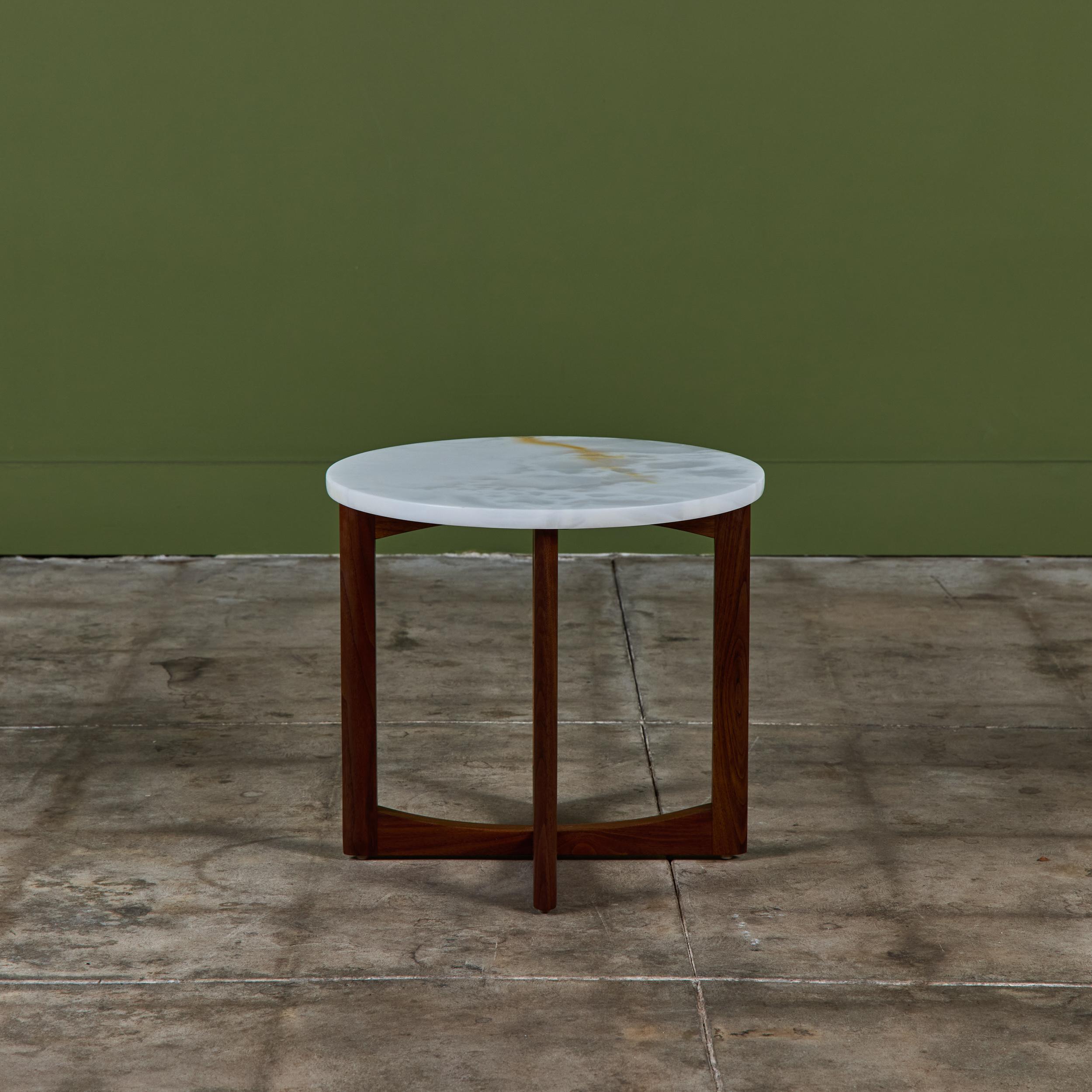 Mid-20th Century Adrian Pearsall Alabaster Side Table For Sale