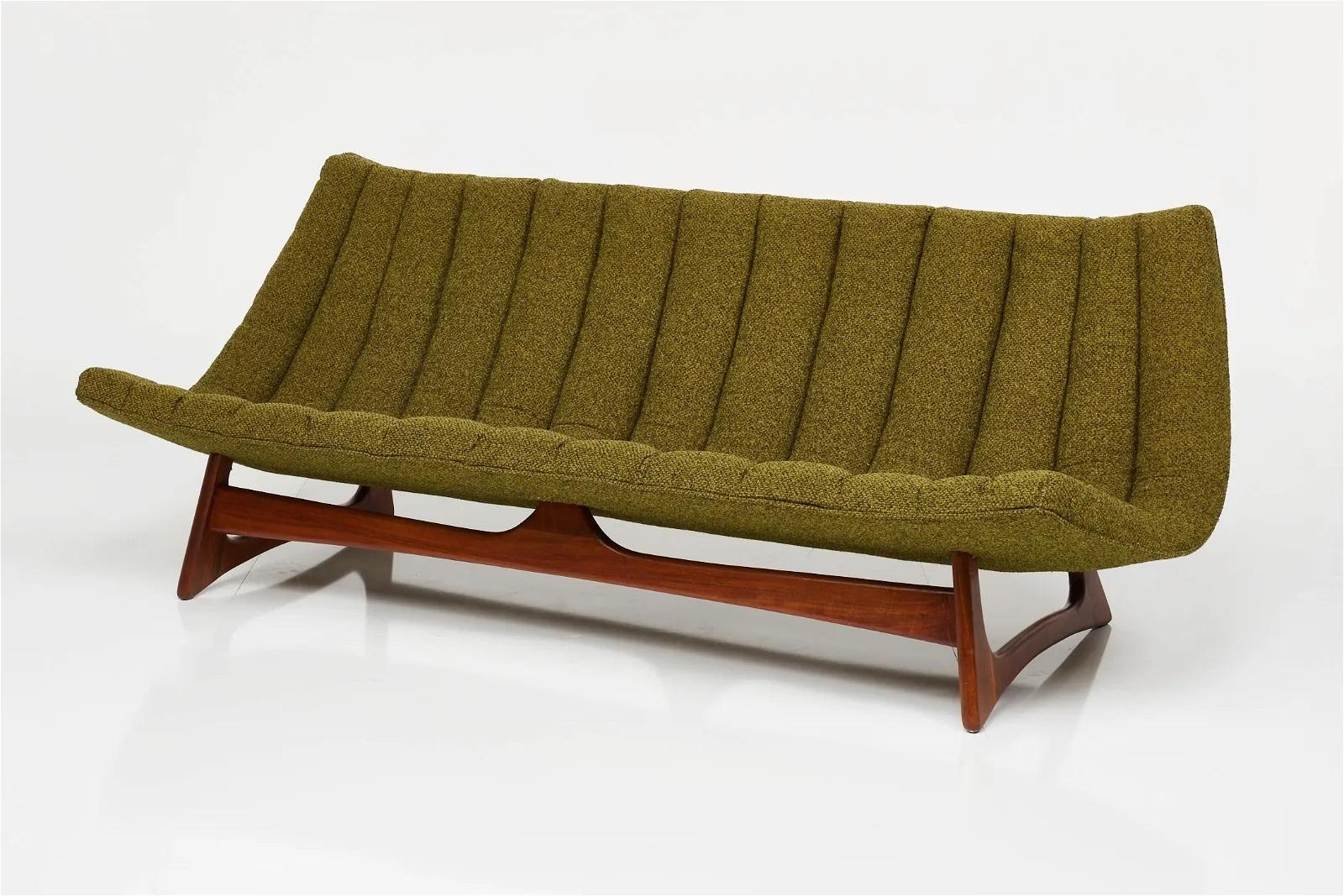 Mid-Century Modern Adrian Pearsall Armless Sofa For Sale