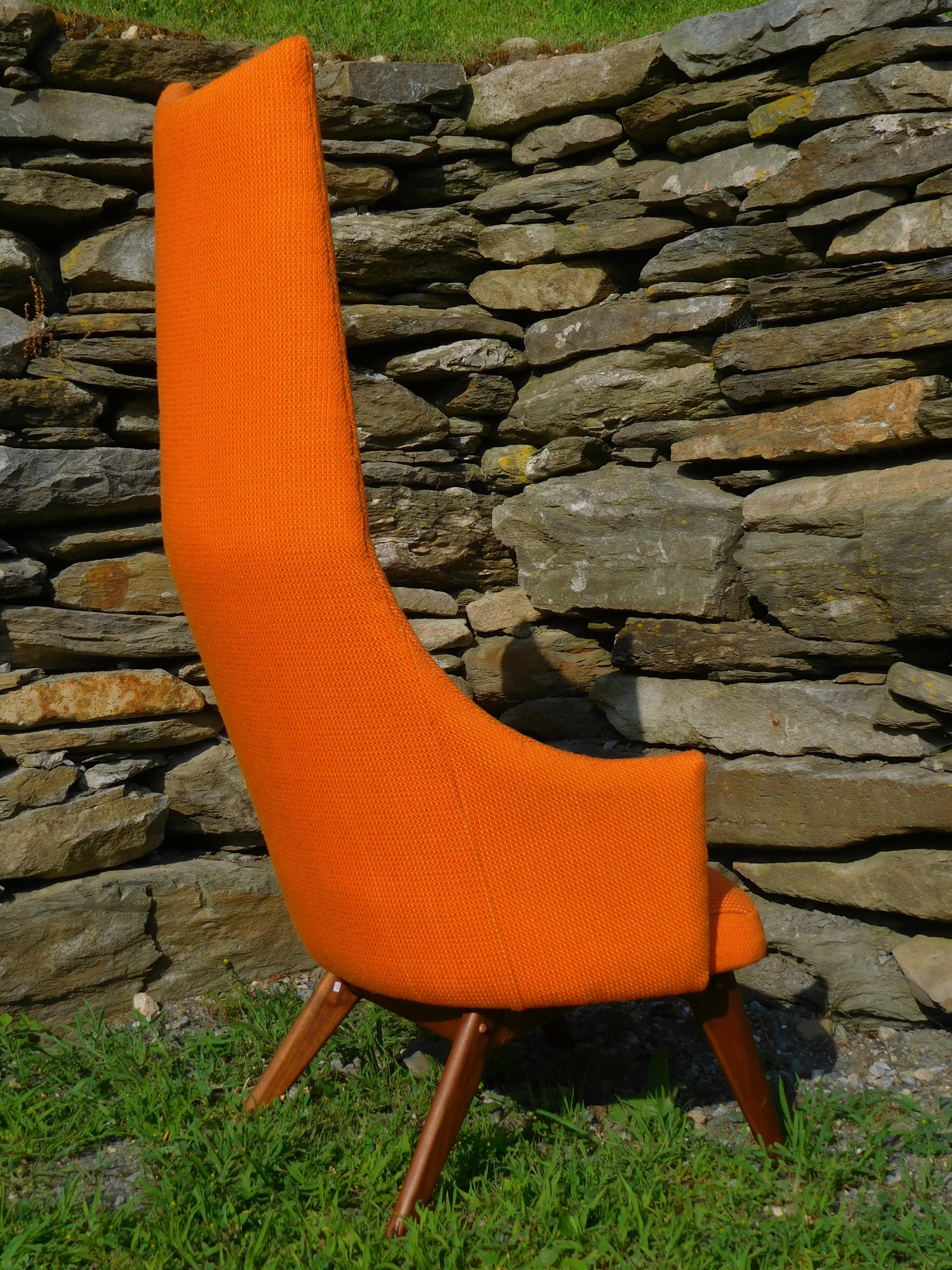 American Adrian Pearsall Atomic Age High Back Lounge Chair, circa 1955 For Sale