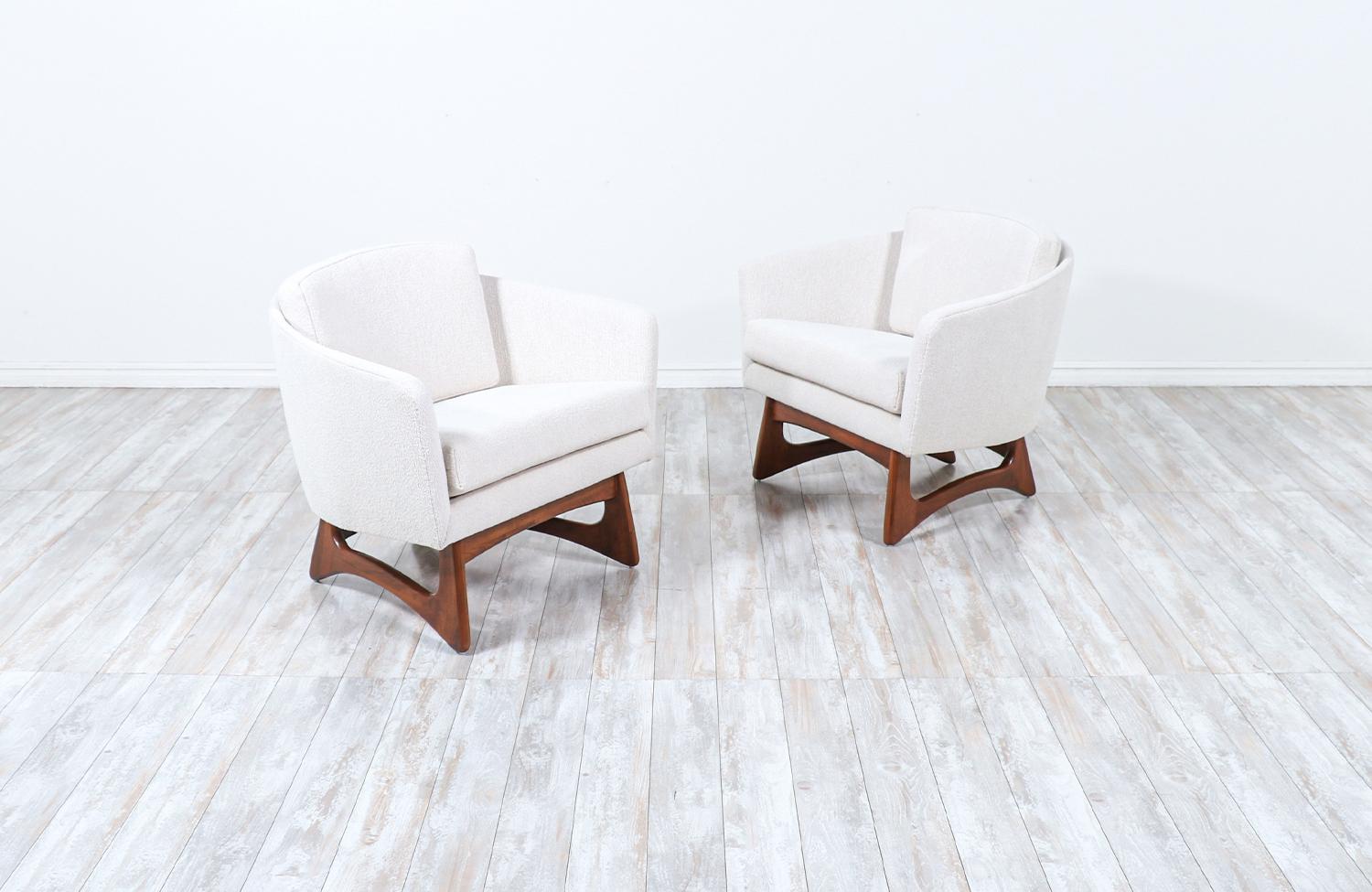 Adrian Pearsall Barrel Lounge Chairs for Craft Associates In Excellent Condition In Los Angeles, CA
