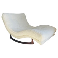 Adrian Pearsall Boucle Wave Rocking Lounge Chaise