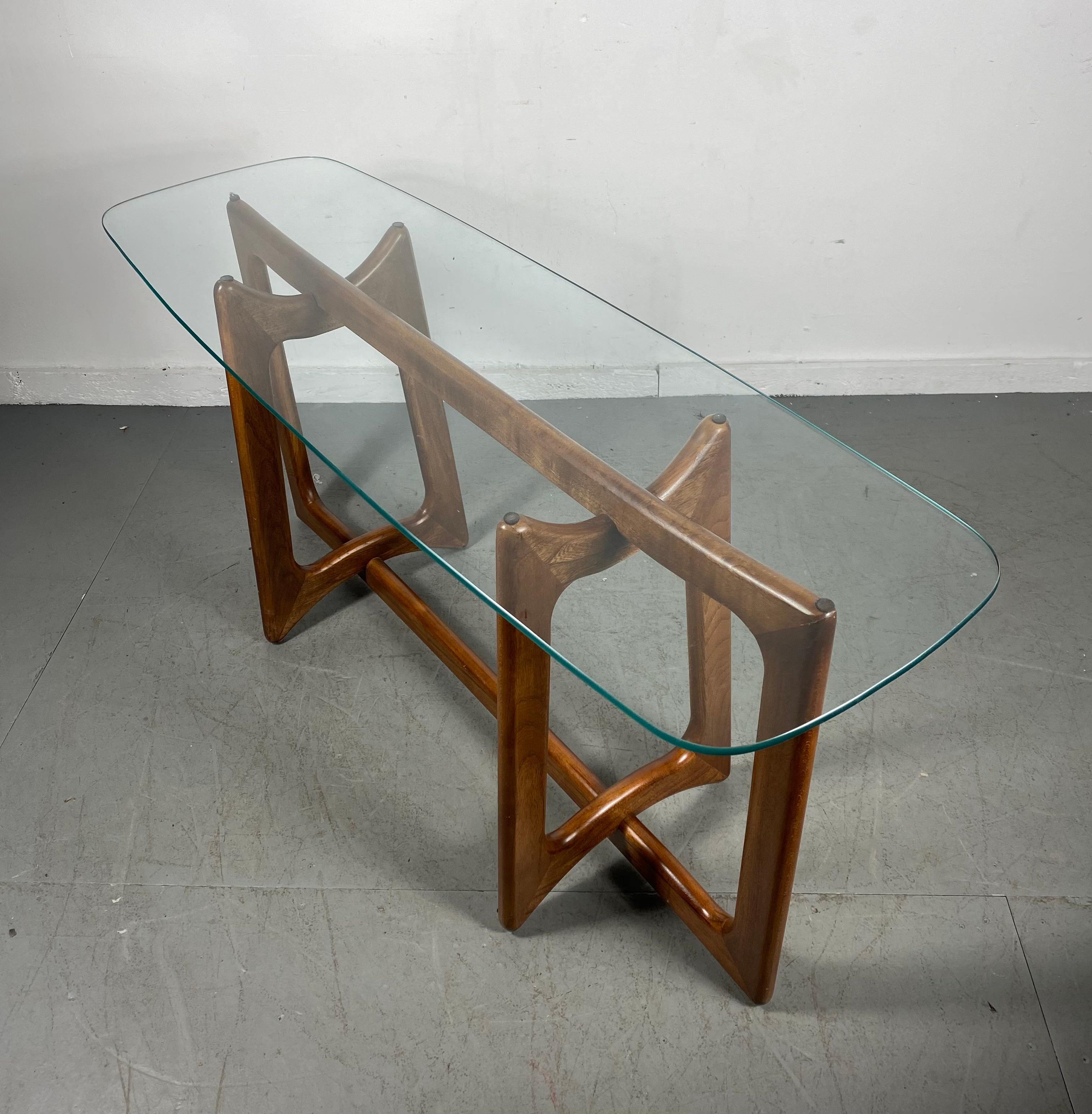 American Adrian Pearsall Bowtie Console Table / Sculptural Walnut, Mid-Century Modern