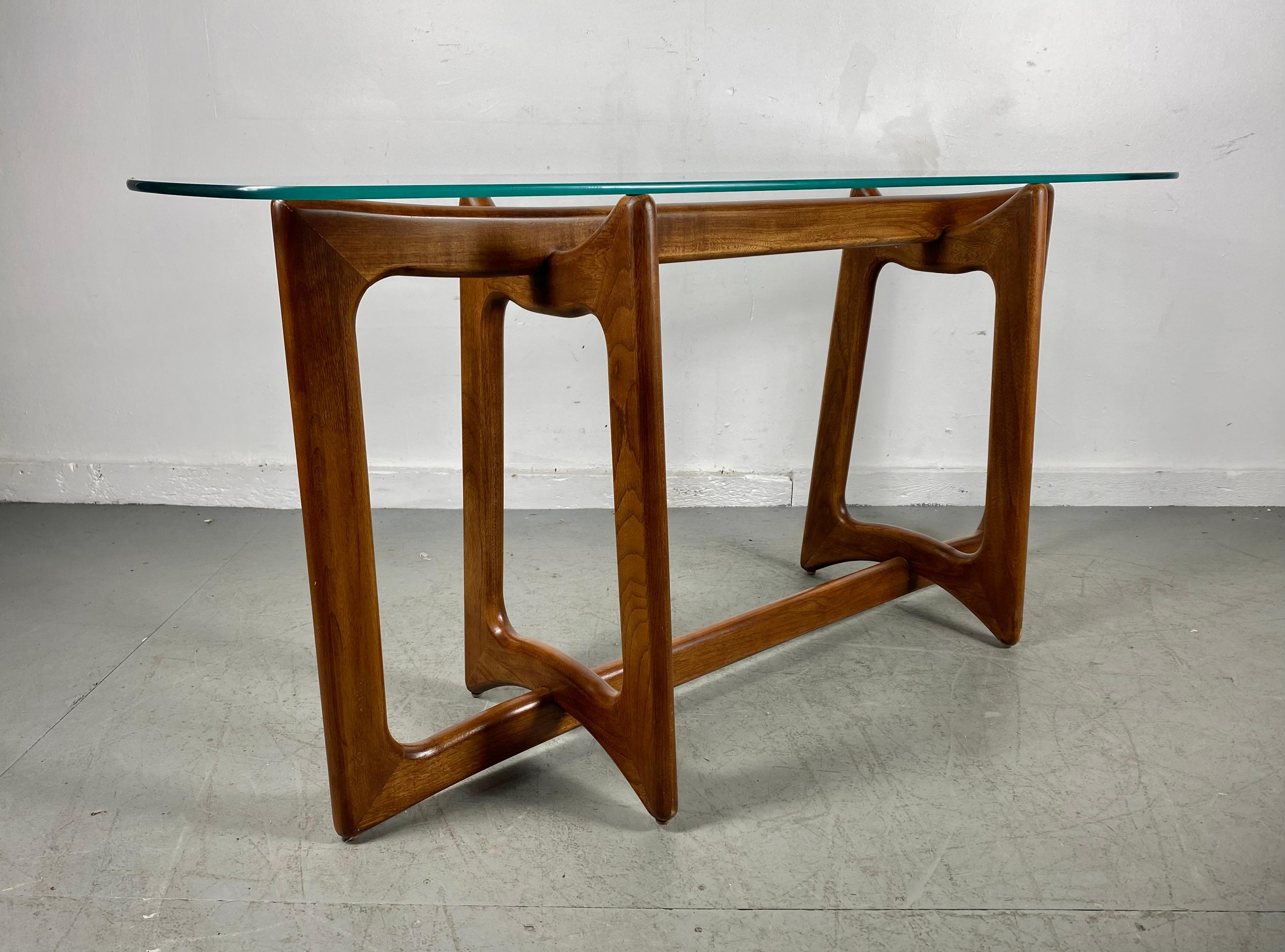 Adrian Pearsall Bowtie Console Table / Sculptural Walnut, Mid-Century Modern 1