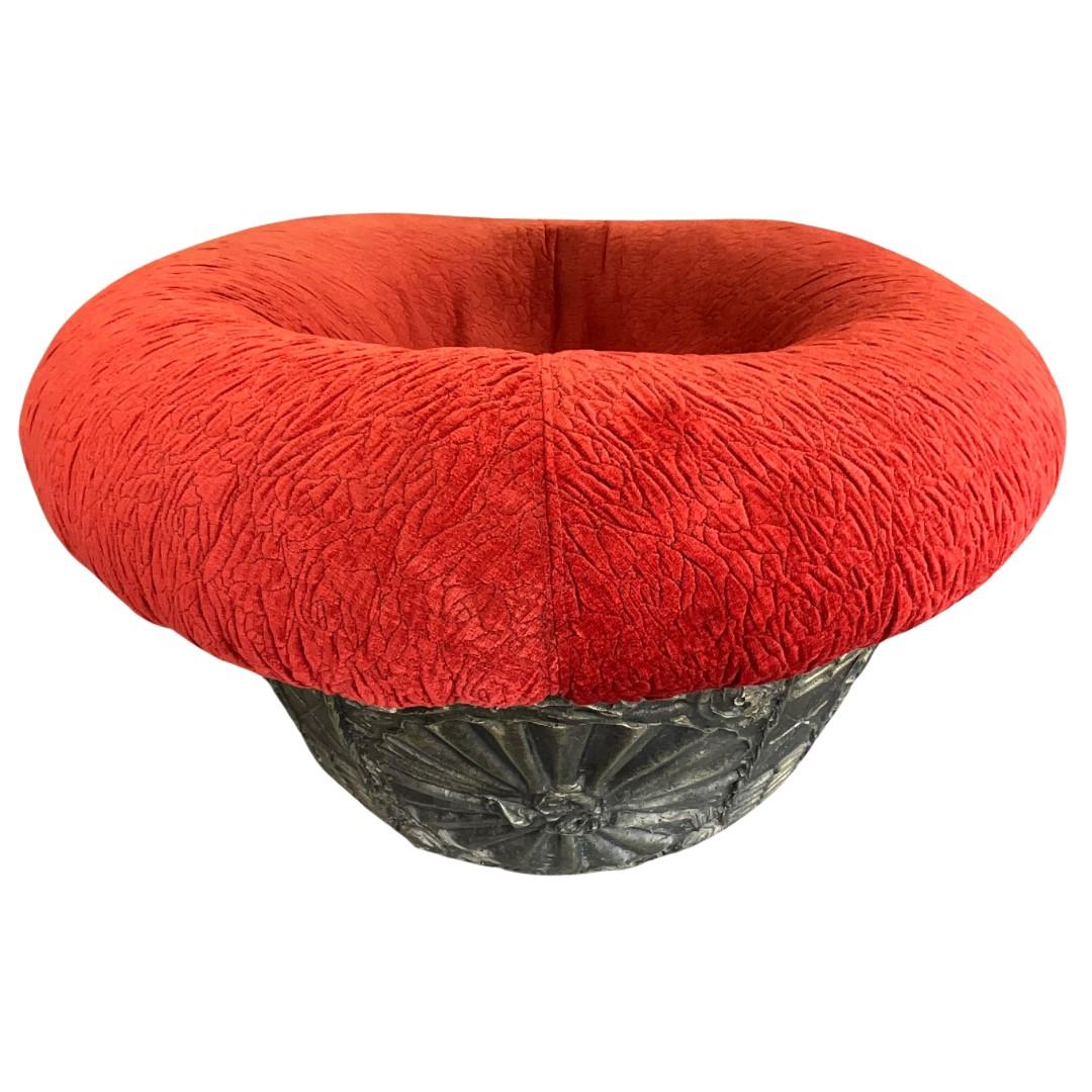Mid-Century Modern Adrian Pearsall Brutalist Drum Pod Lounge Chair