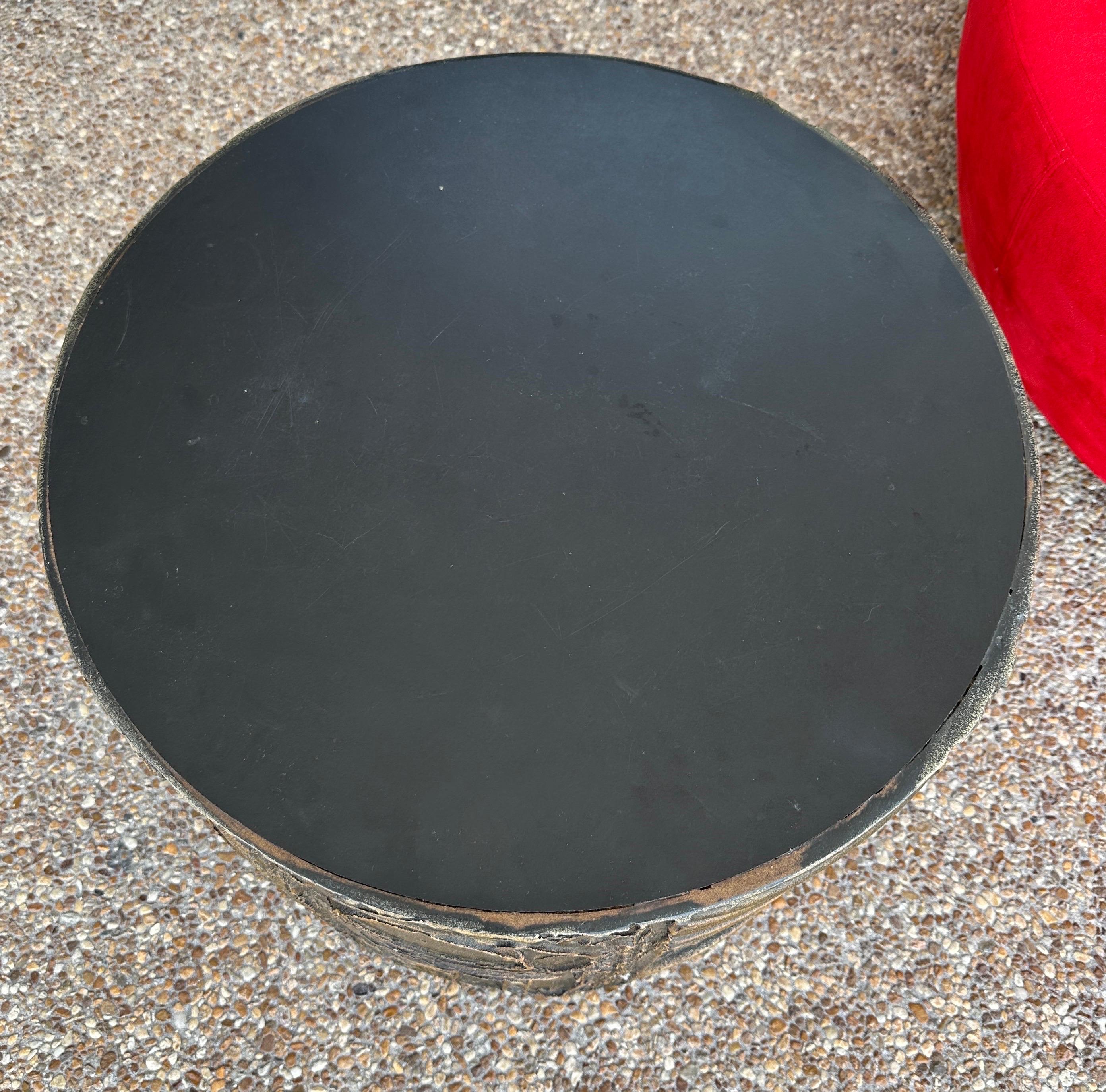 Adrian Pearsall Brutalist Drum Table For Sale 3
