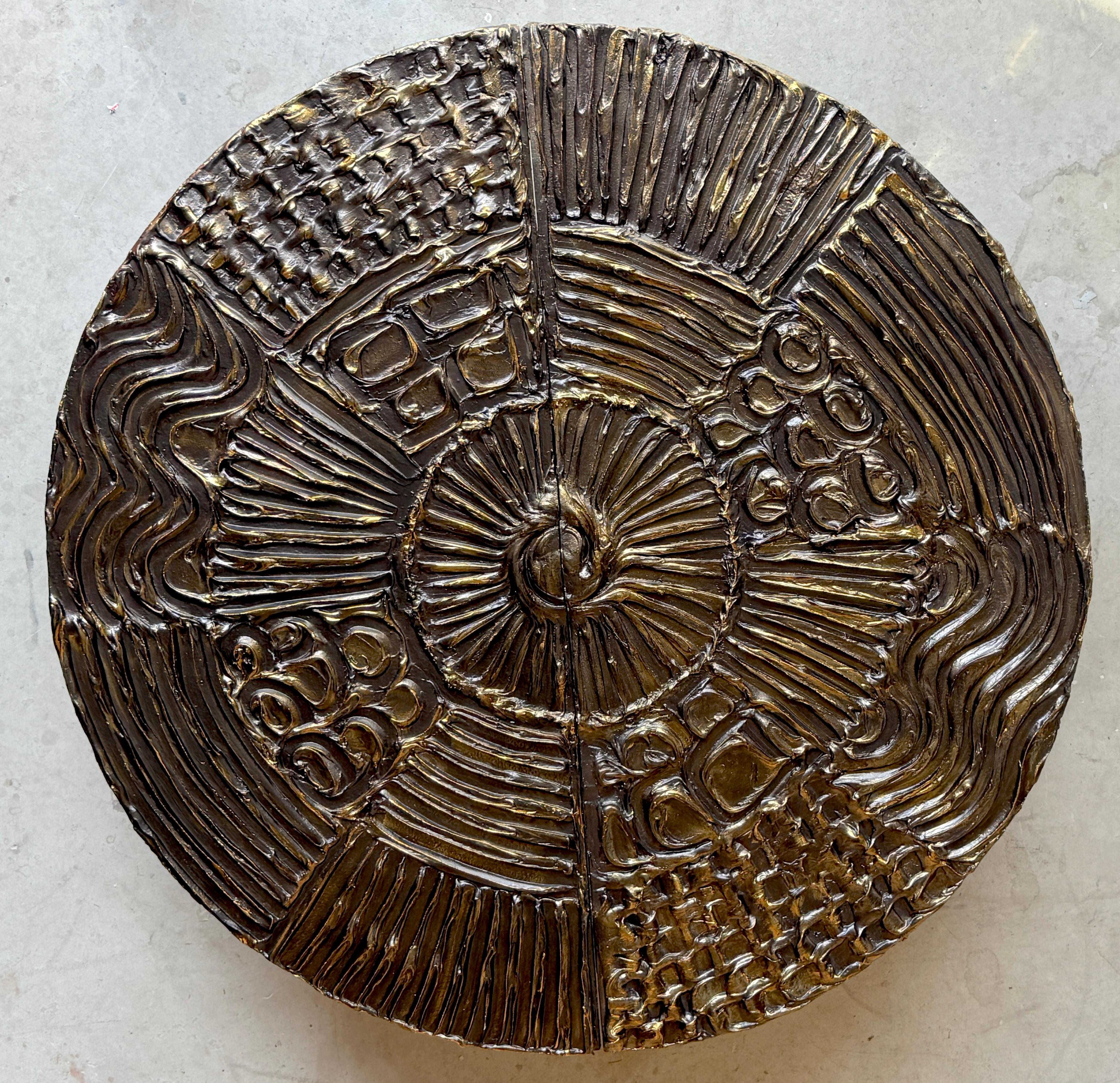 Adrian Pearsall Brutalist Hanging Disc Bar for Craft Associates
USA, circa 1970

An extraordinary and rare Adrian Pearsall Brutalist Hanging Disc Bar for Craft Associates, USA, circa 1970. This iconic design captures the essence of mid-century