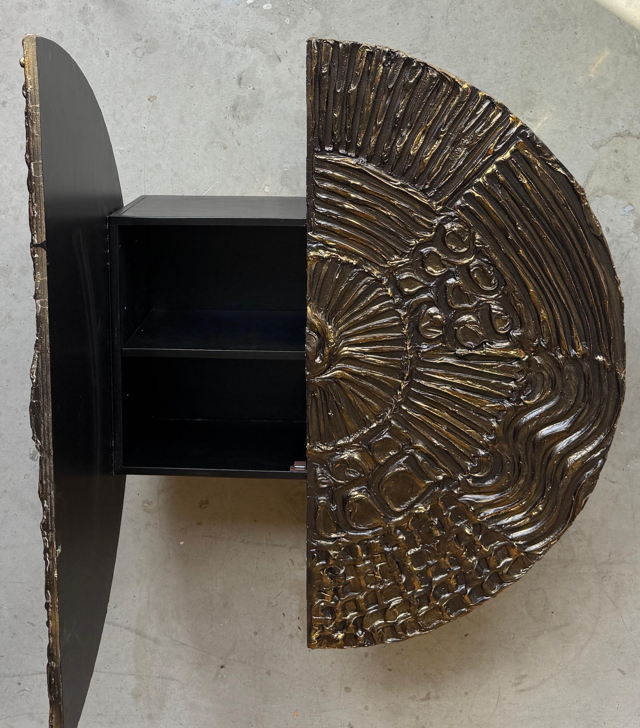 Mid-Century Modern Adrian Pearsall Brutalist Hanging Disc Bar for Craft Associates For Sale