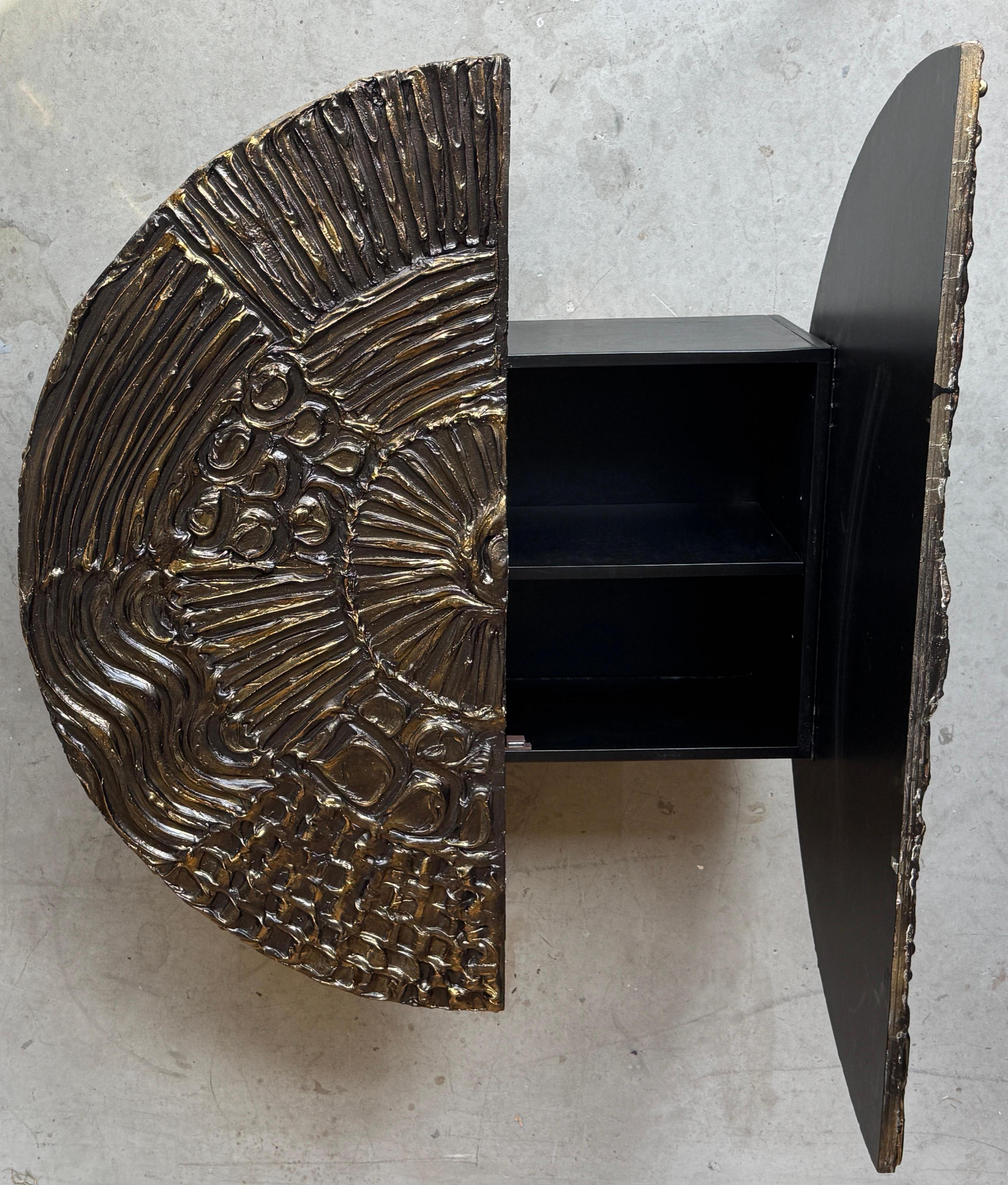 American Adrian Pearsall Brutalist Hanging Disc Bar for Craft Associates For Sale