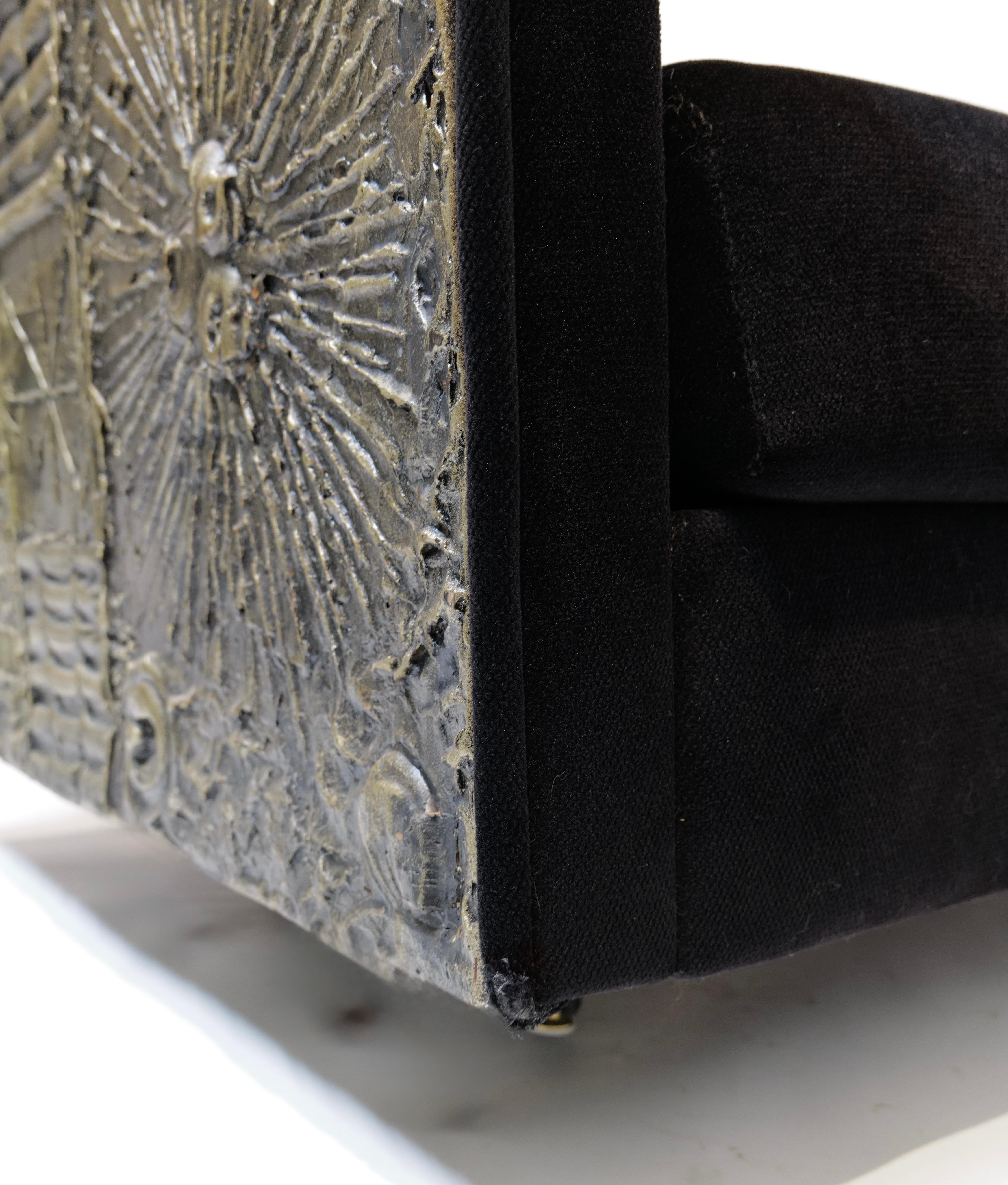 Adrian Pearsall Brutalist-Inspired Two-Cushion Sofa (1 of 2) For Sale 5