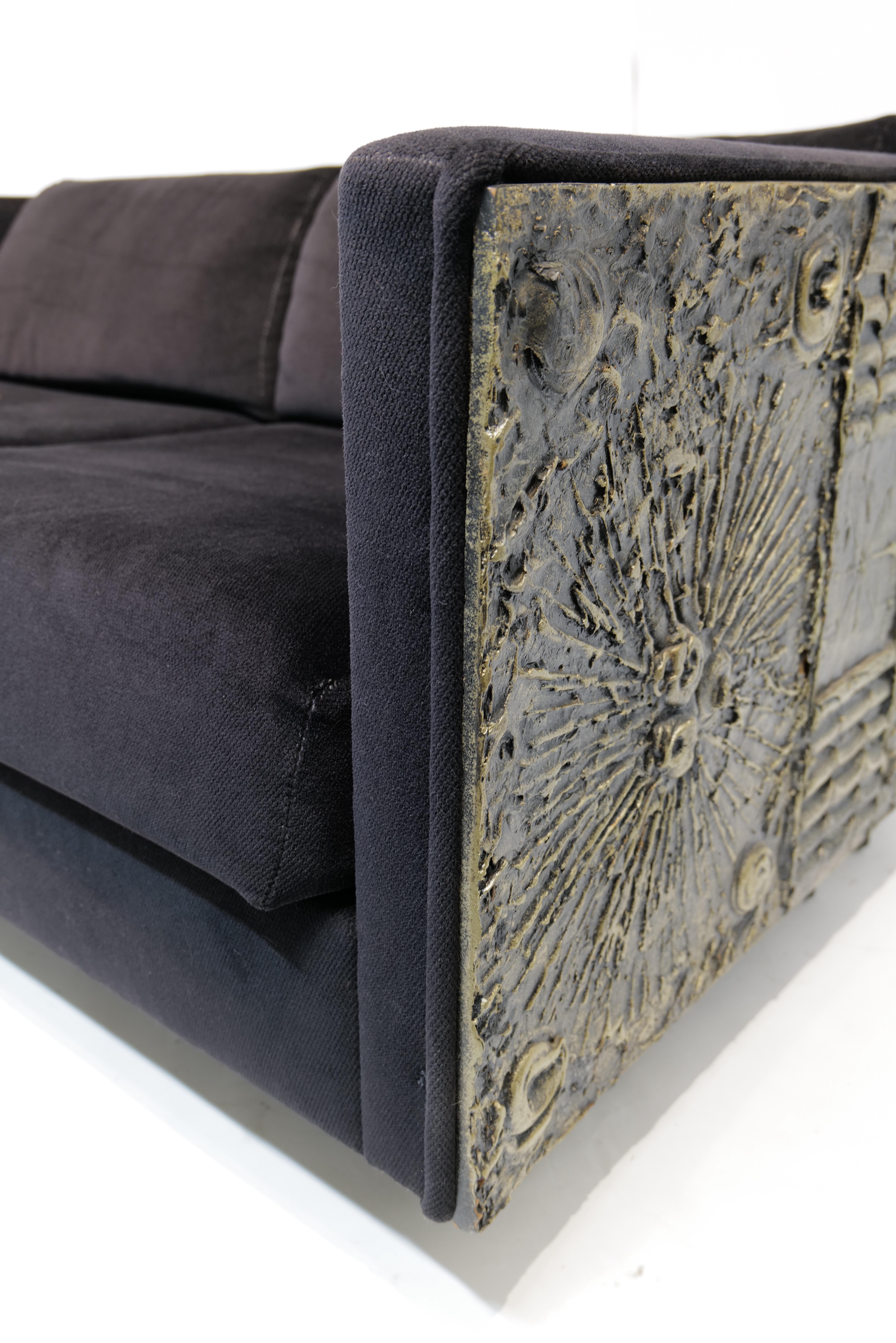 Adrian Pearsall Brutalist-Inspired Two-Cushion Sofa (1 of 2) In Good Condition For Sale In Oklahoma City, OK