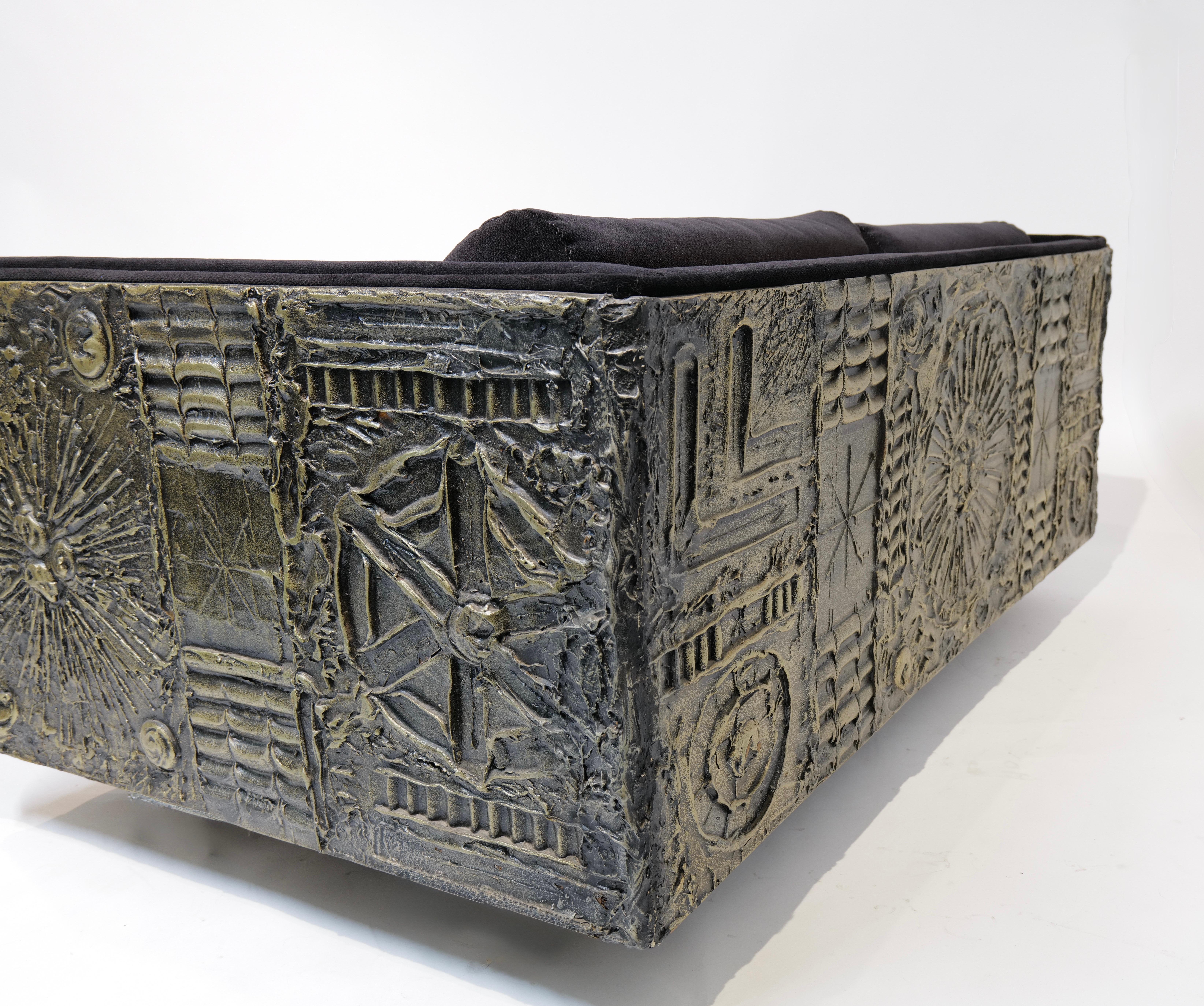 Adrian Pearsall Brutalist-Inspired Two-Cushion Sofa (1 of 2) For Sale 2