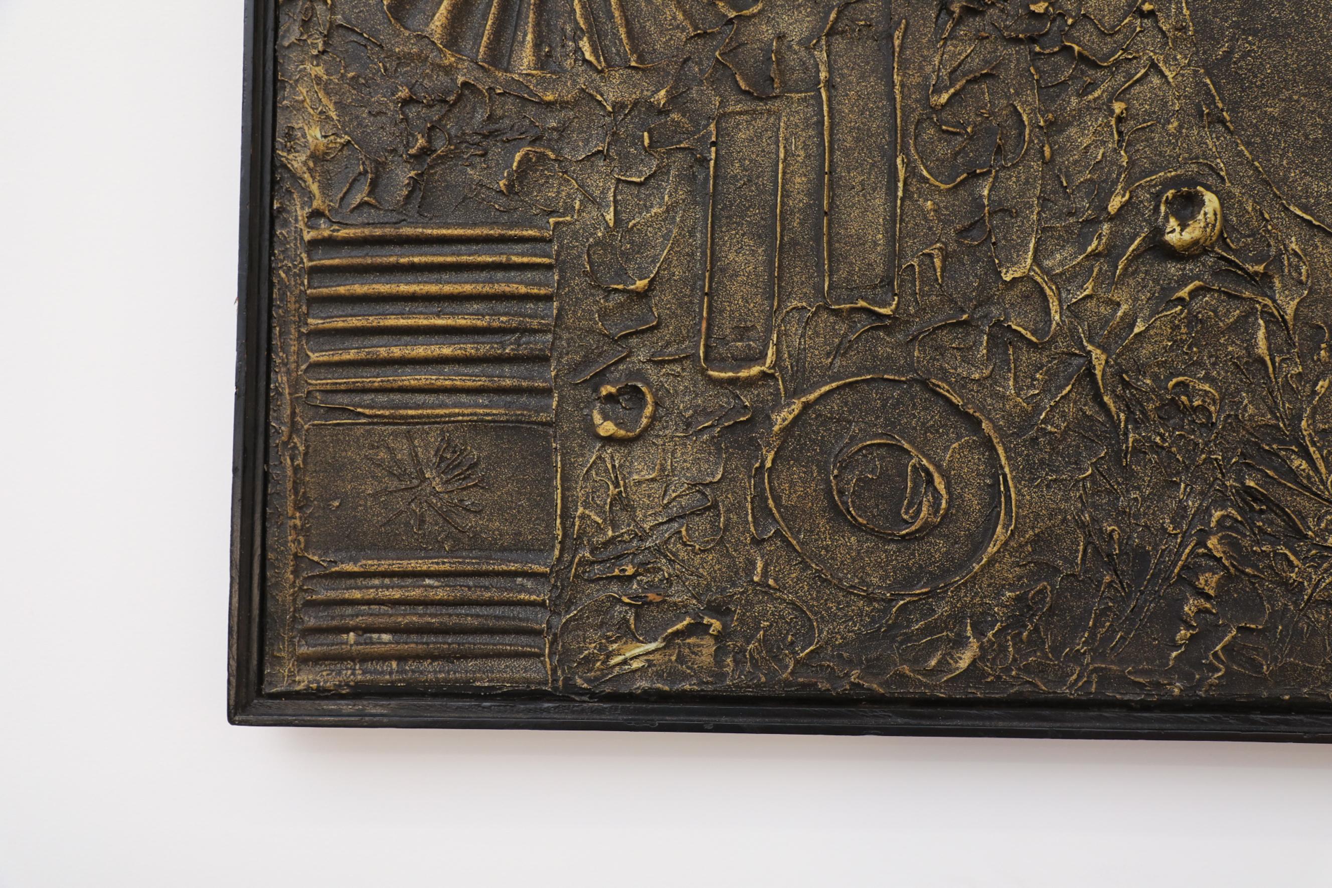 Late 20th Century Adrian Pearsall Brutalist Relief Wall Art