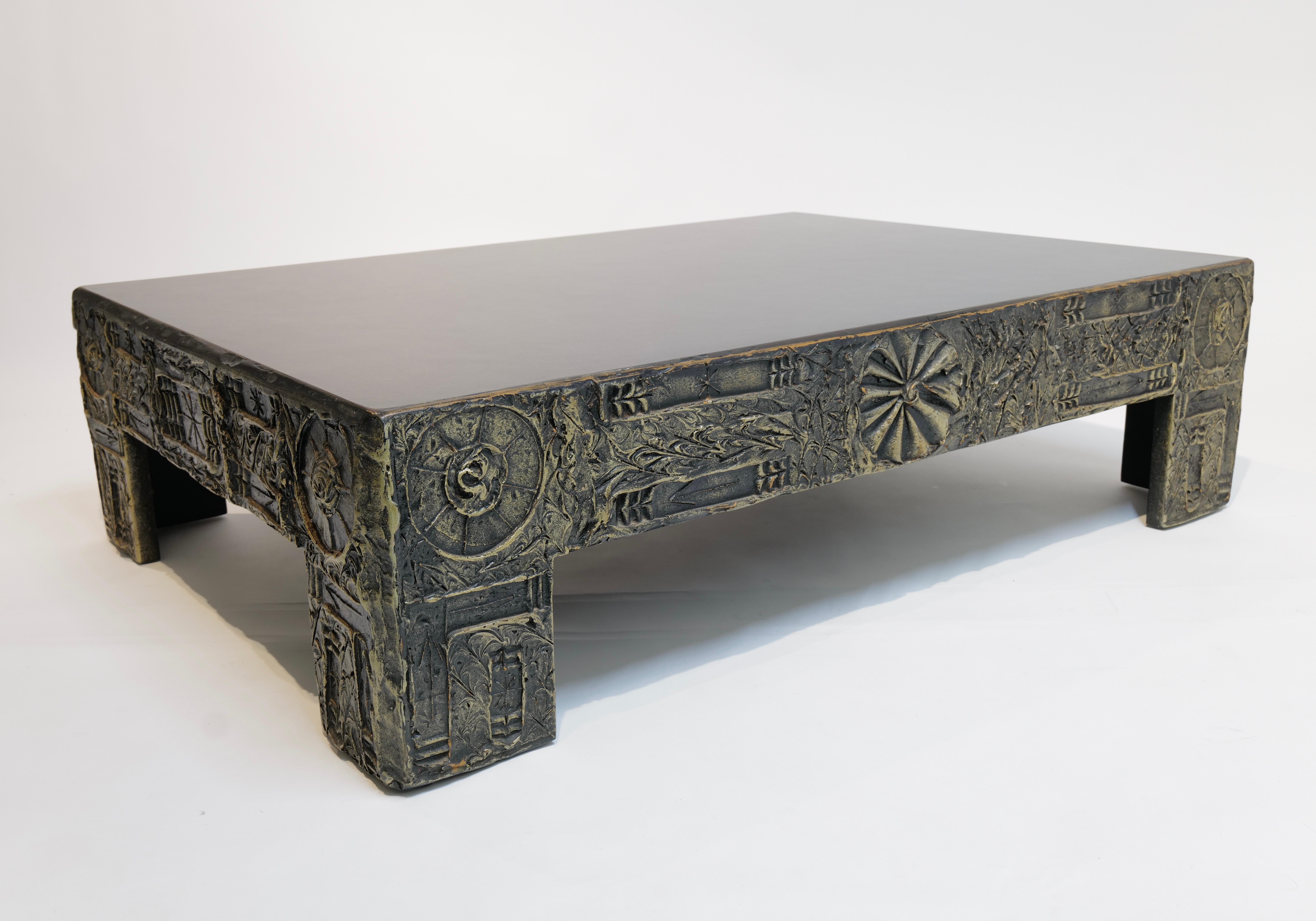 Adrian Pearsall Mesa de Cóctel Brutalista Esculpida en Resina en venta 3
