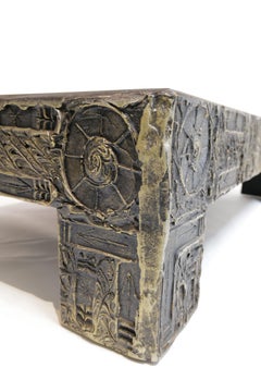 Adrian Pearsall Mesa de Cóctel Brutalista Esculpida en Resina