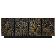 Buffet Brutalista Sculptura de Adrian Pearsall para Craft Associates