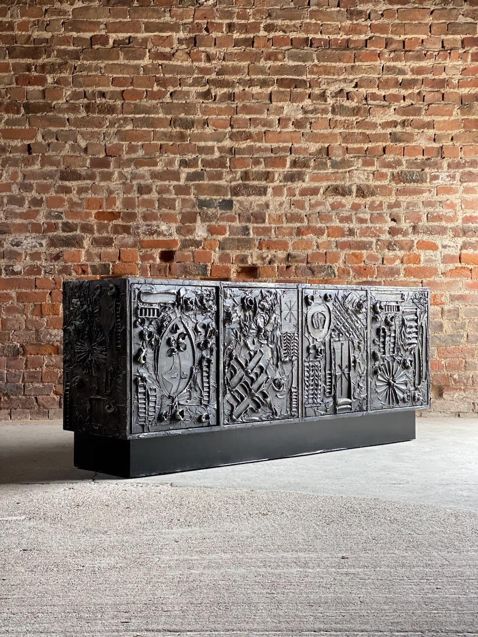 American Adrian Pearsall, Brutalist Sideboard Credenza by Craft Associates USA circa 1960