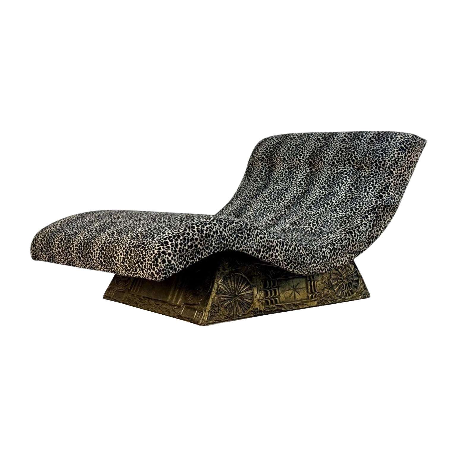 Adrian Pearsall Brutalist Wave Chaise Longue Chair - Mid Century Modern Lounge For Sale