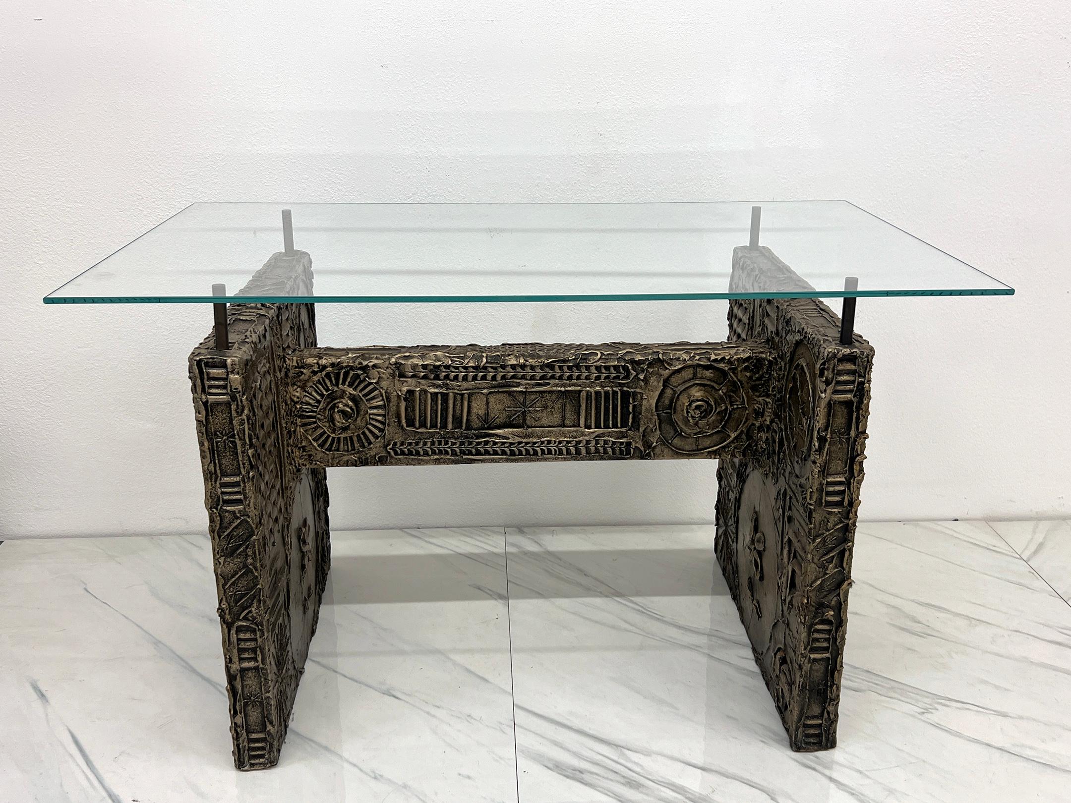Steel Adrian Pearsall Cast Resin Brutalist Dining Table, 1960's For Sale
