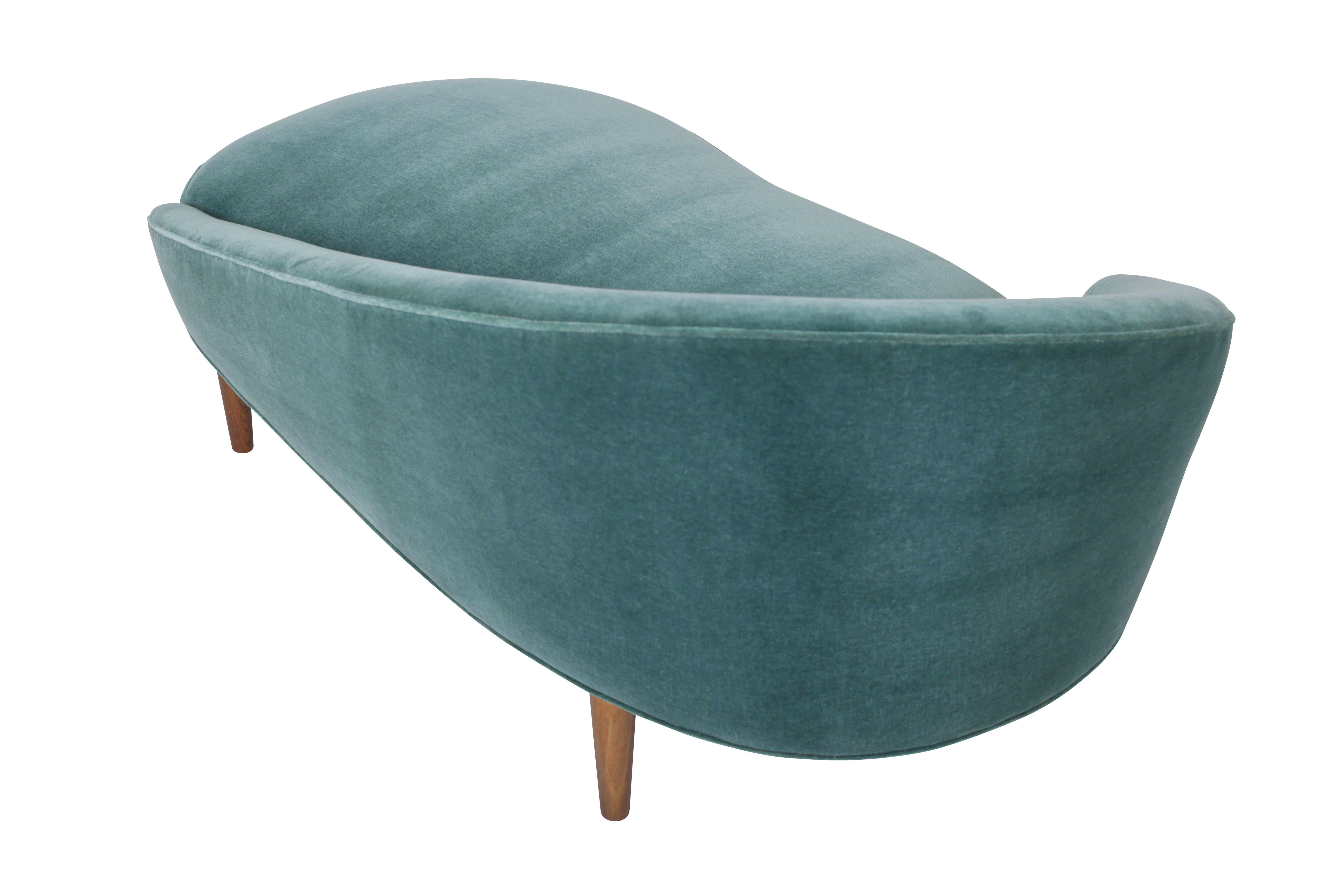 teal chaise lounge