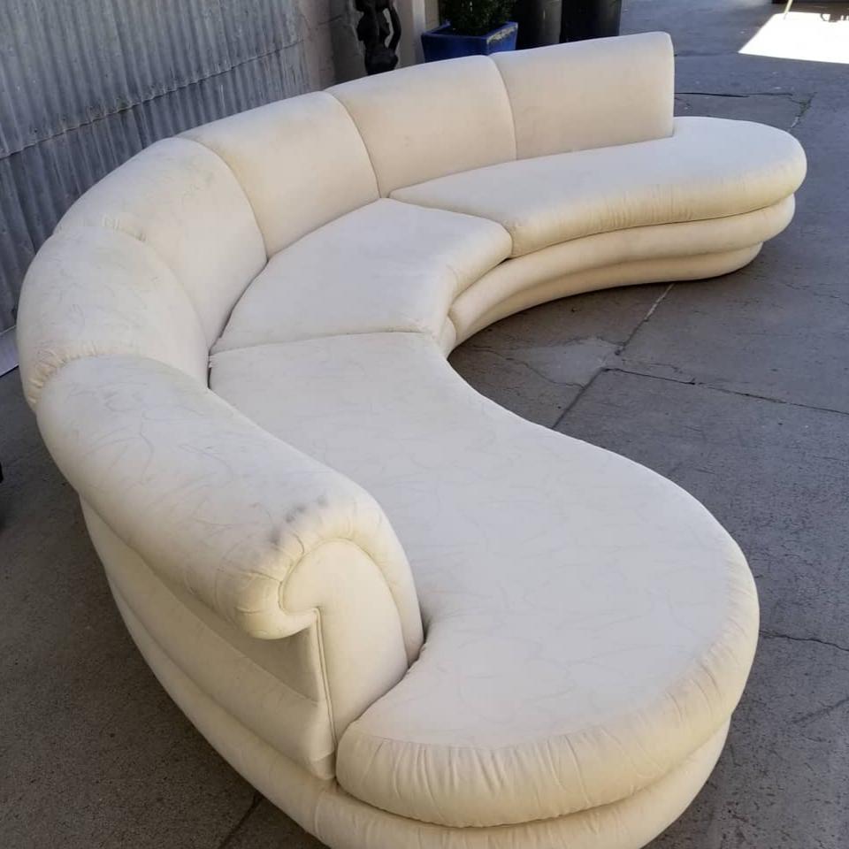 Adrian Pearsall Cloud Sectional Sofa In Fair Condition In Fulton, CA