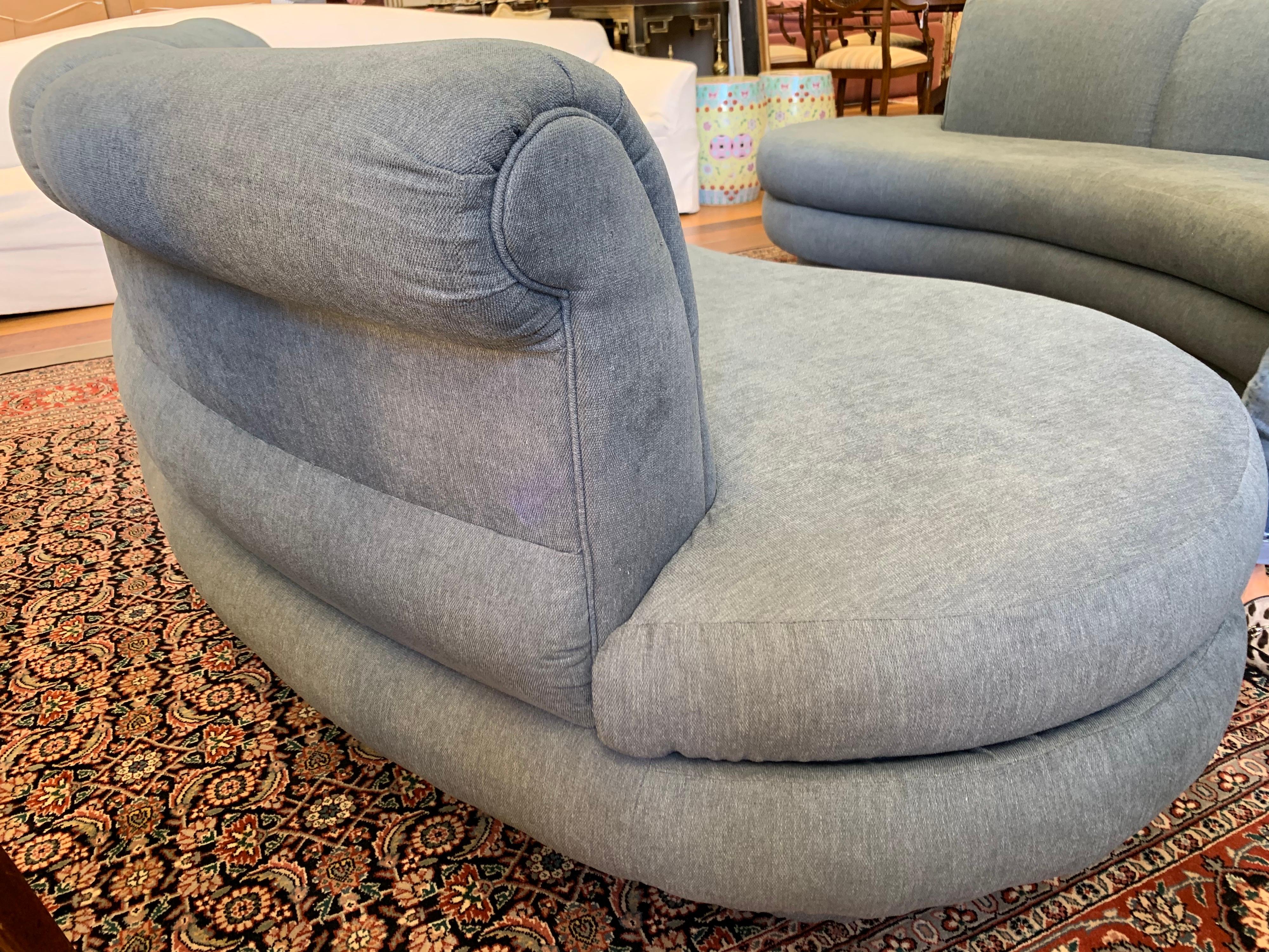 Adrian Pearsall Cloud Sofa for Comfort Designs Newly Upholstered in Slate Gray 5