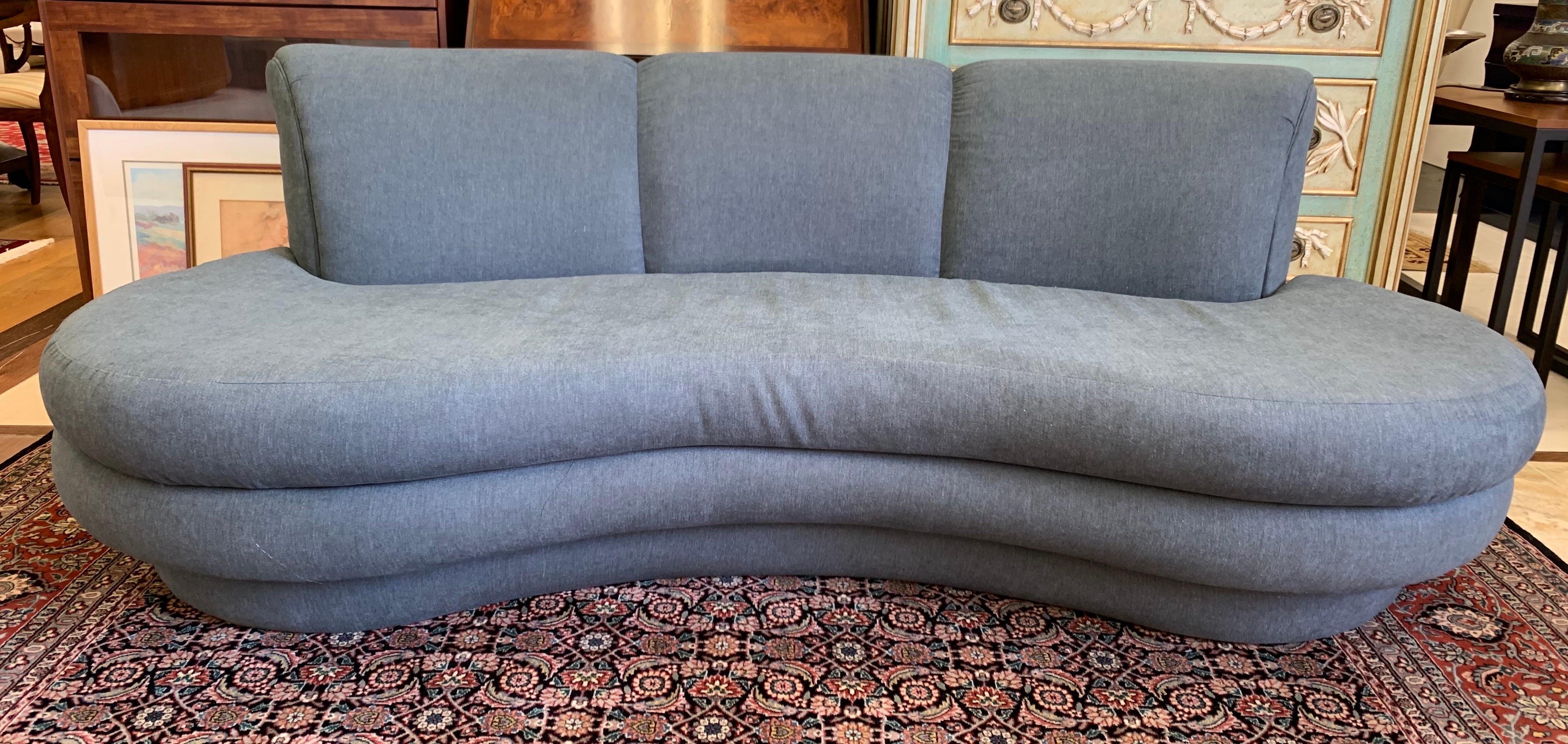 Adrian Pearsall Cloud Sofa for Comfort Designs Newly Upholstered in Slate Gray 9