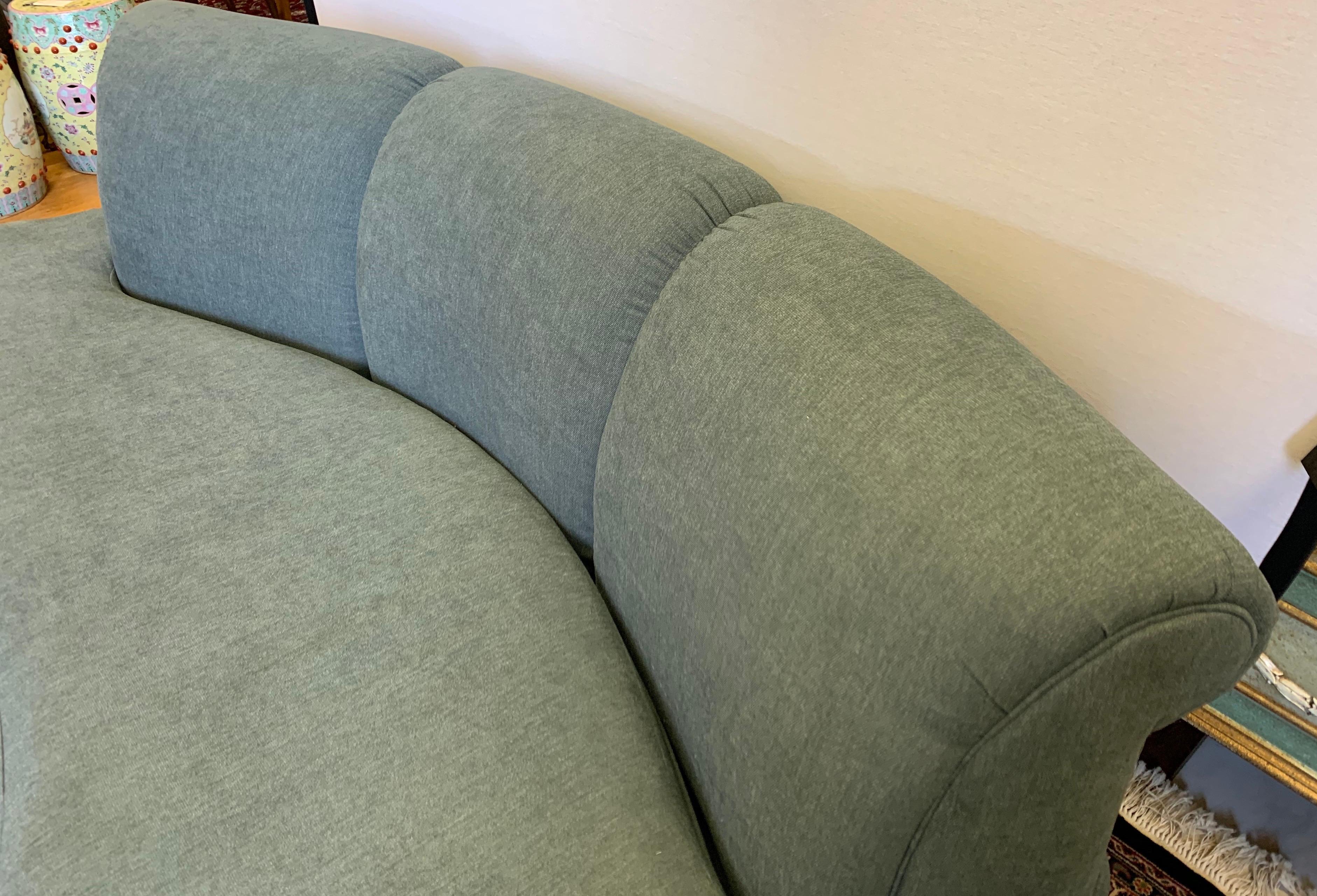 Adrian Pearsall Cloud Sofa for Comfort Designs Newly Upholstered in Slate Gray 1