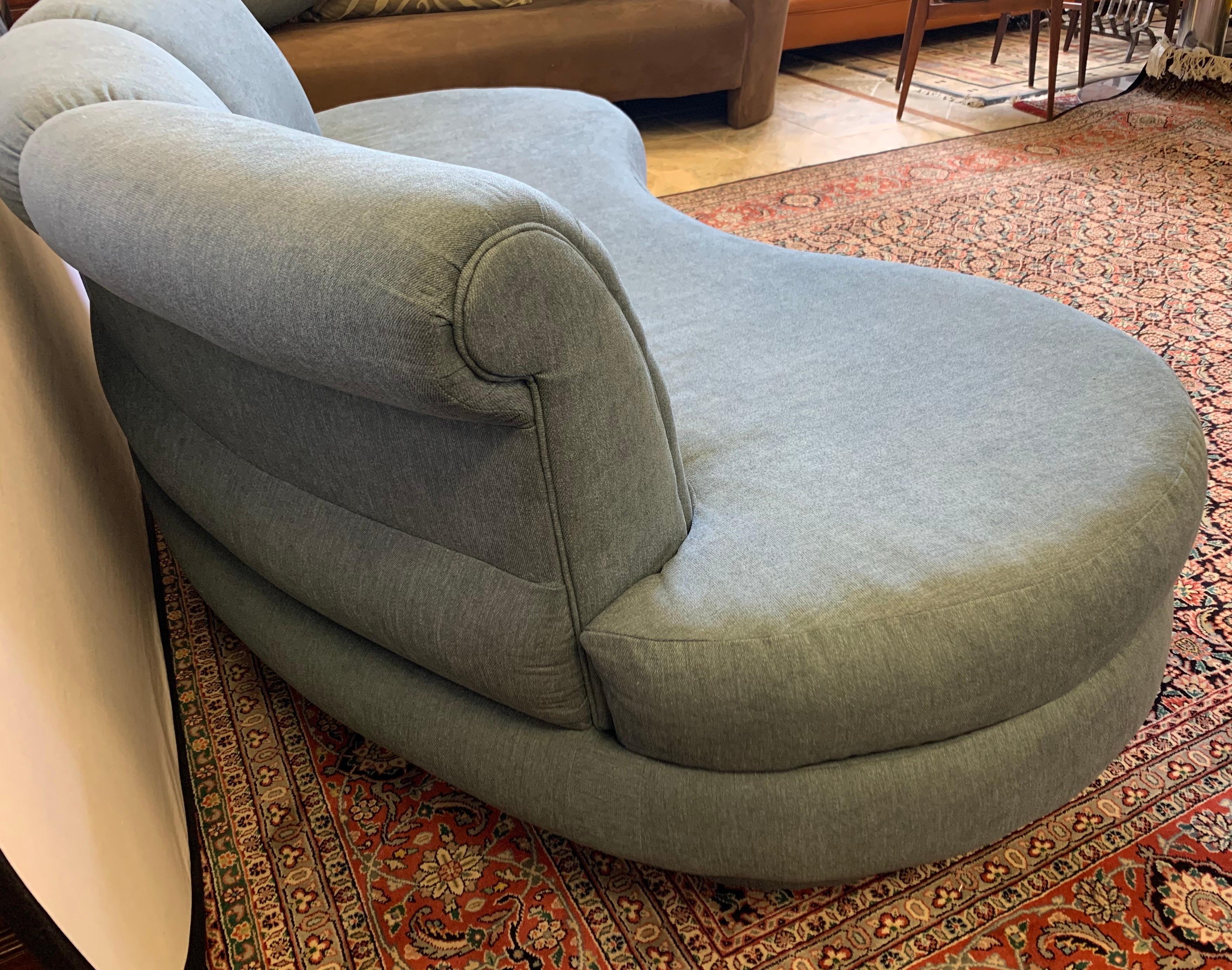 Adrian Pearsall Cloud Sofa for Comfort Designs Newly Upholstered in Slate Gray 2